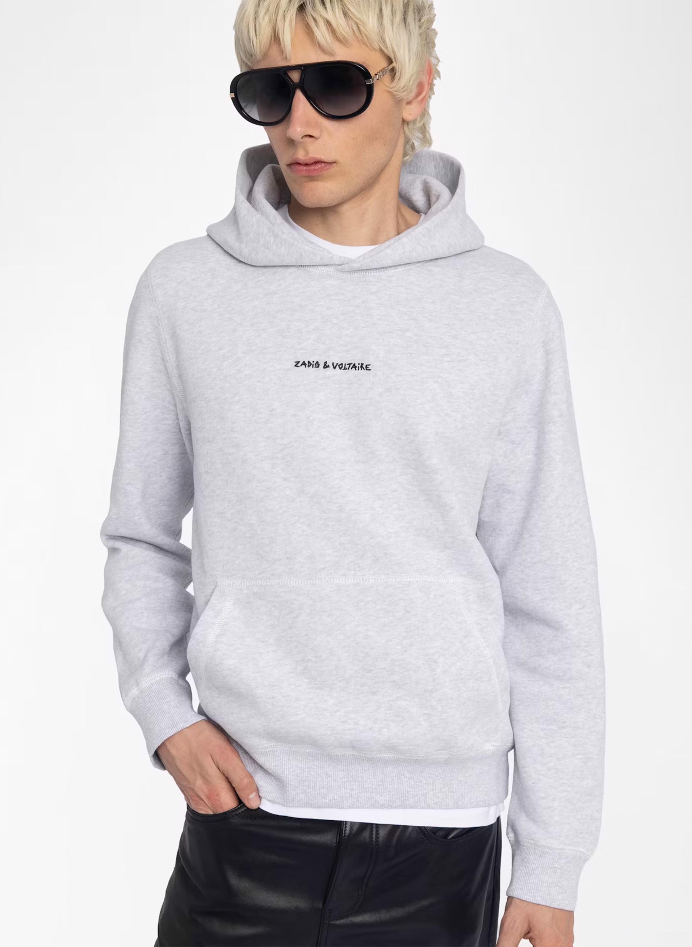 Sweat droit en coton mélangé sanchi ZADIG&VOLTAIRE Gris