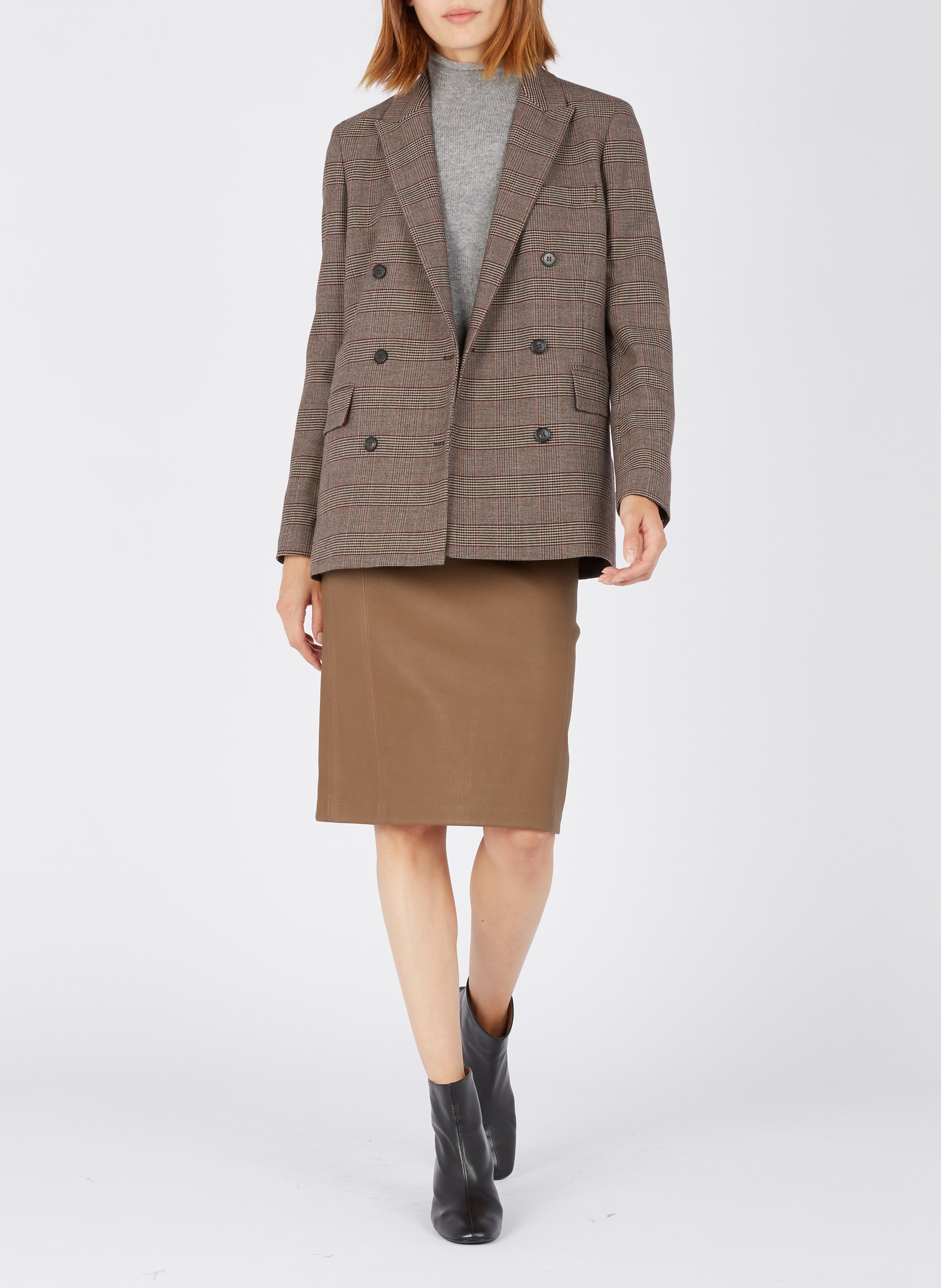 Ceinture large en cuir cole BA&SH Noir