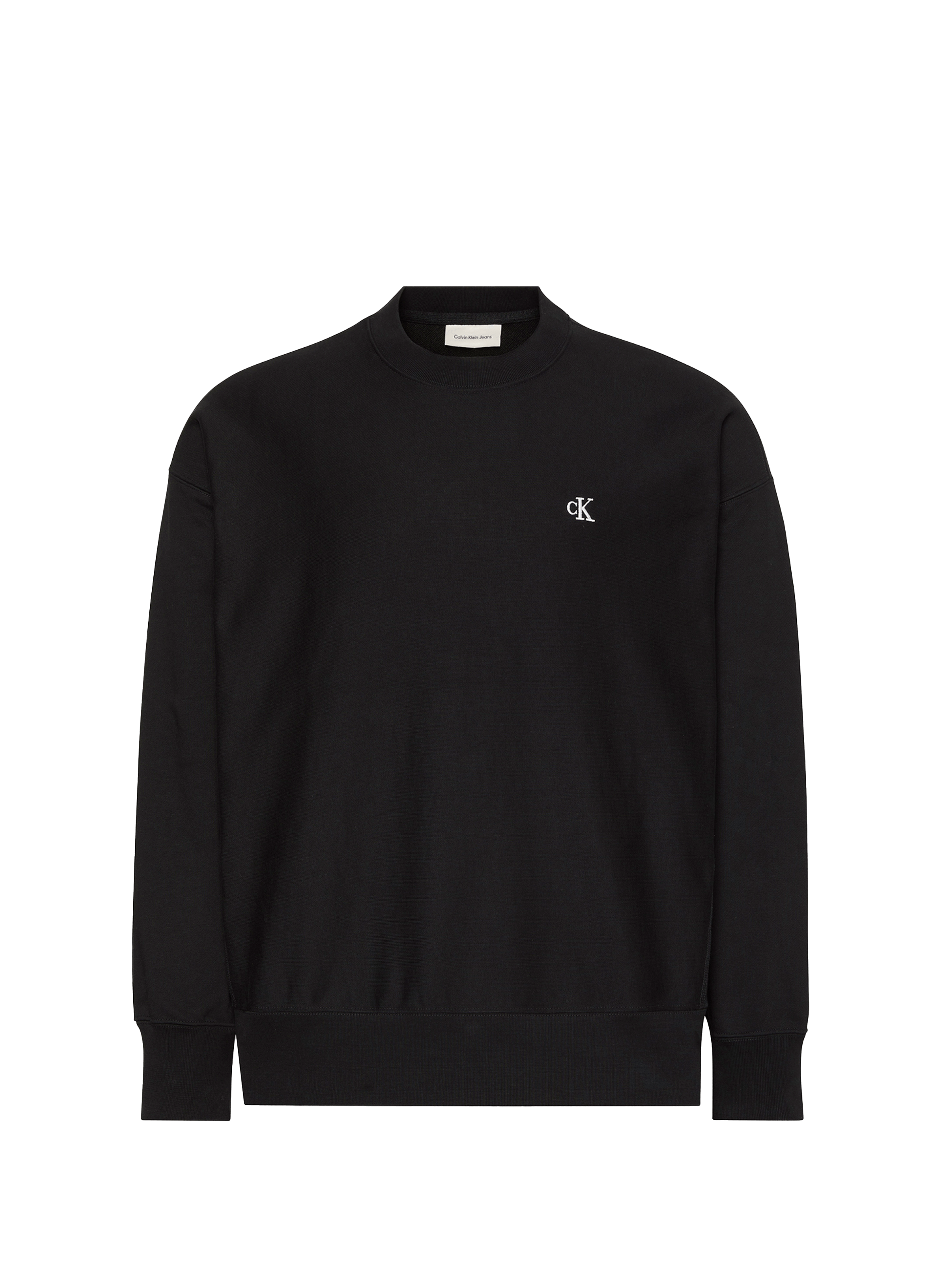 Sweatshirt oversize en tissu éponge de coton CALVIN KLEIN Noir