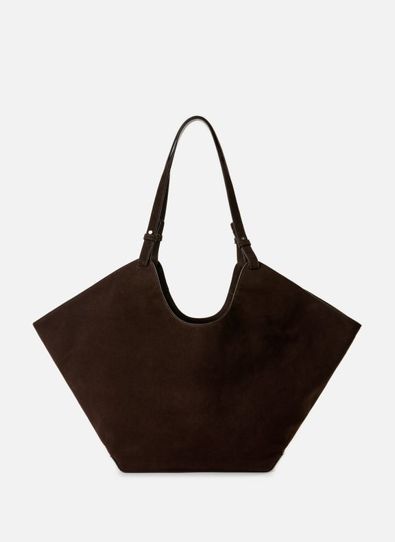 Dahlia suede leather tote bag Brown by FLATTERED FLATTERED Dahlia suede leather tote bag Brown
