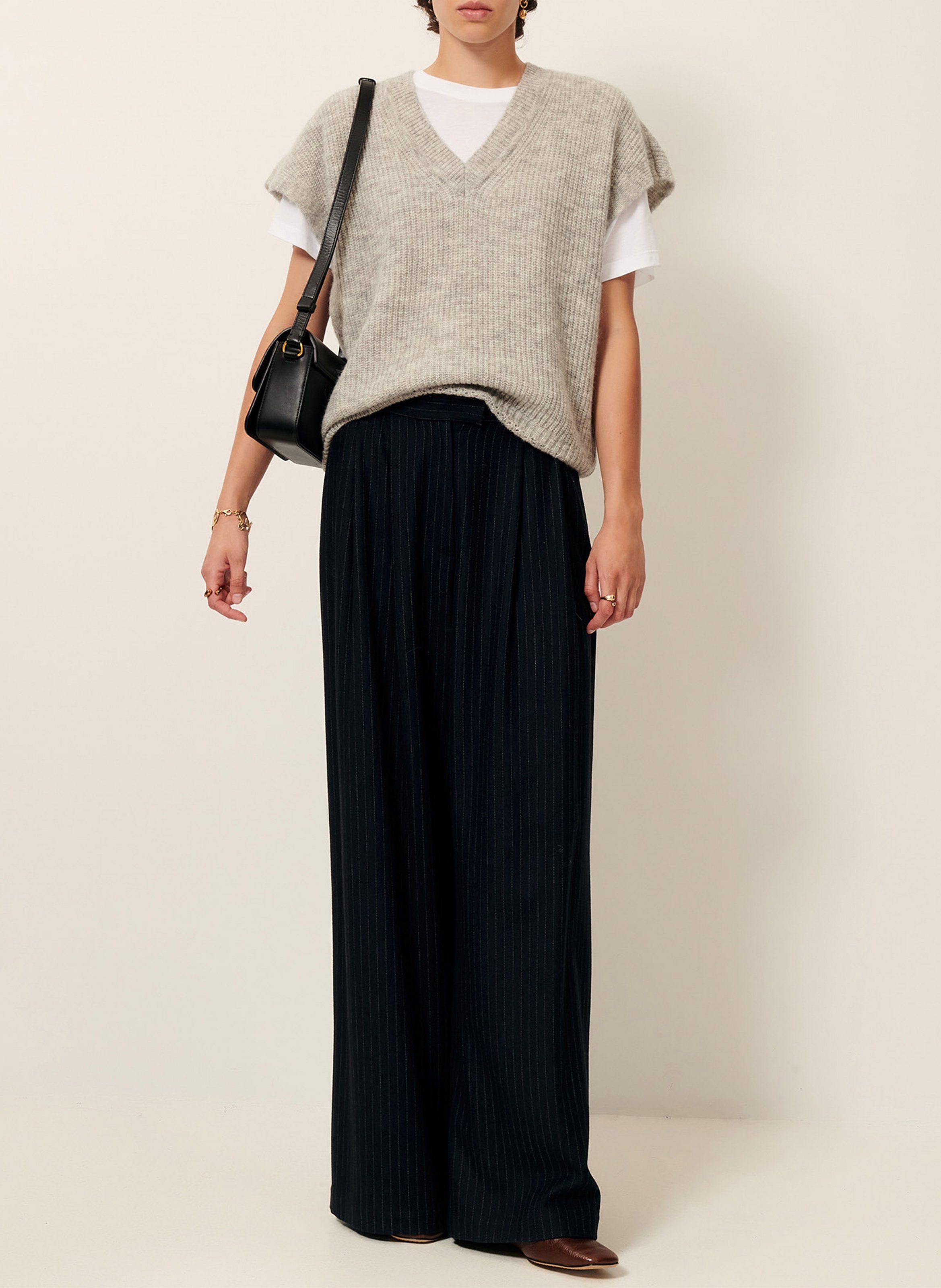 Pull oversize en alpaga mélangé matua SESSUN Gris