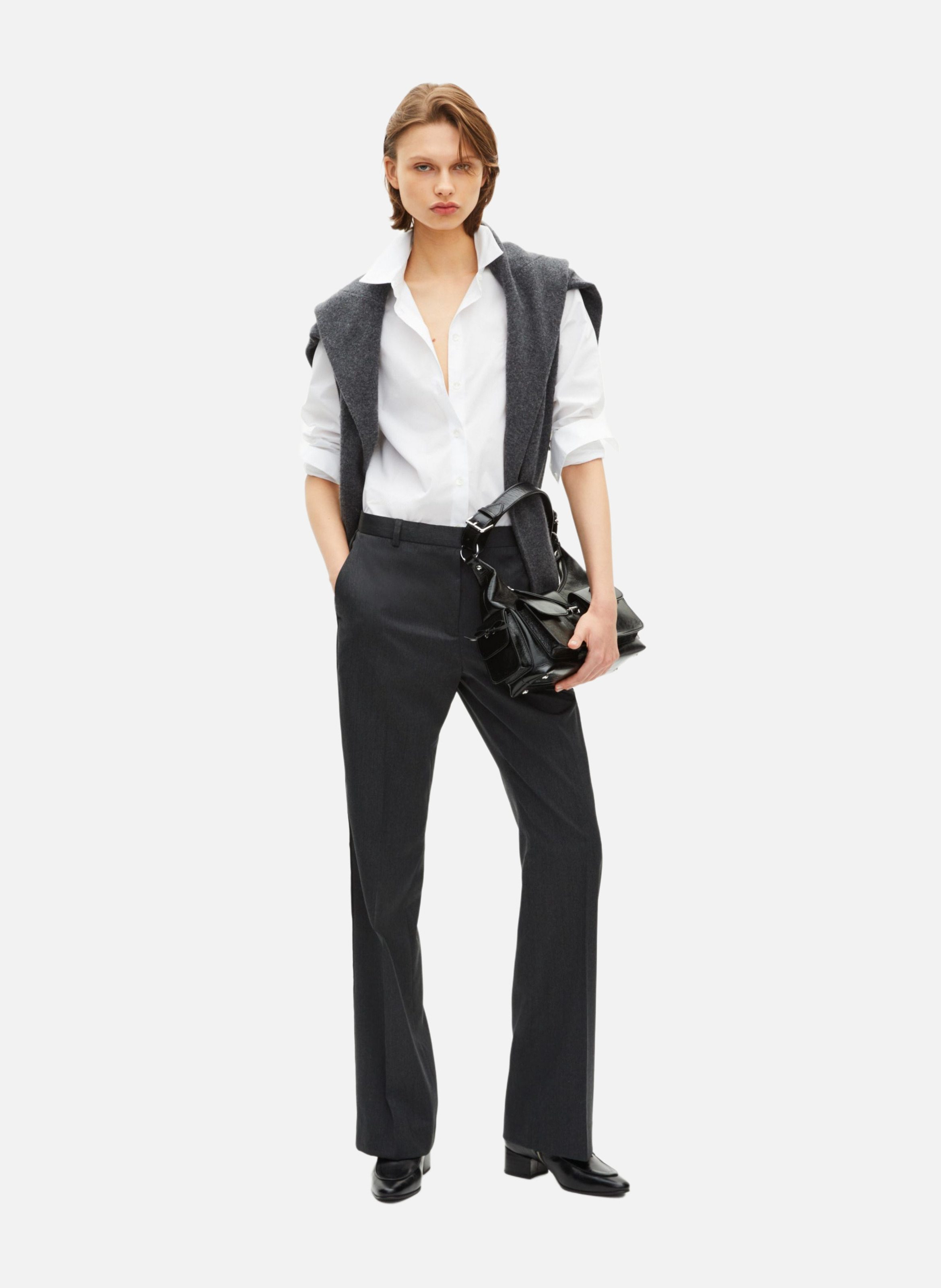 Pantalon droit THE KOOPLES Gris
