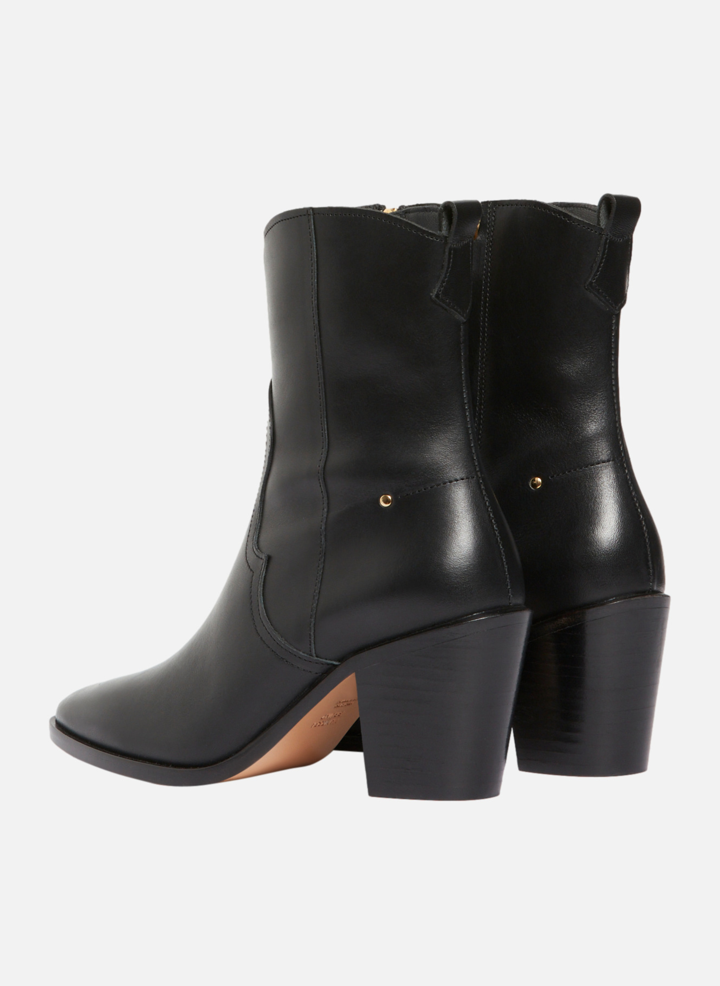 Santiags noir en cuir VANESSA BRUNO Noir