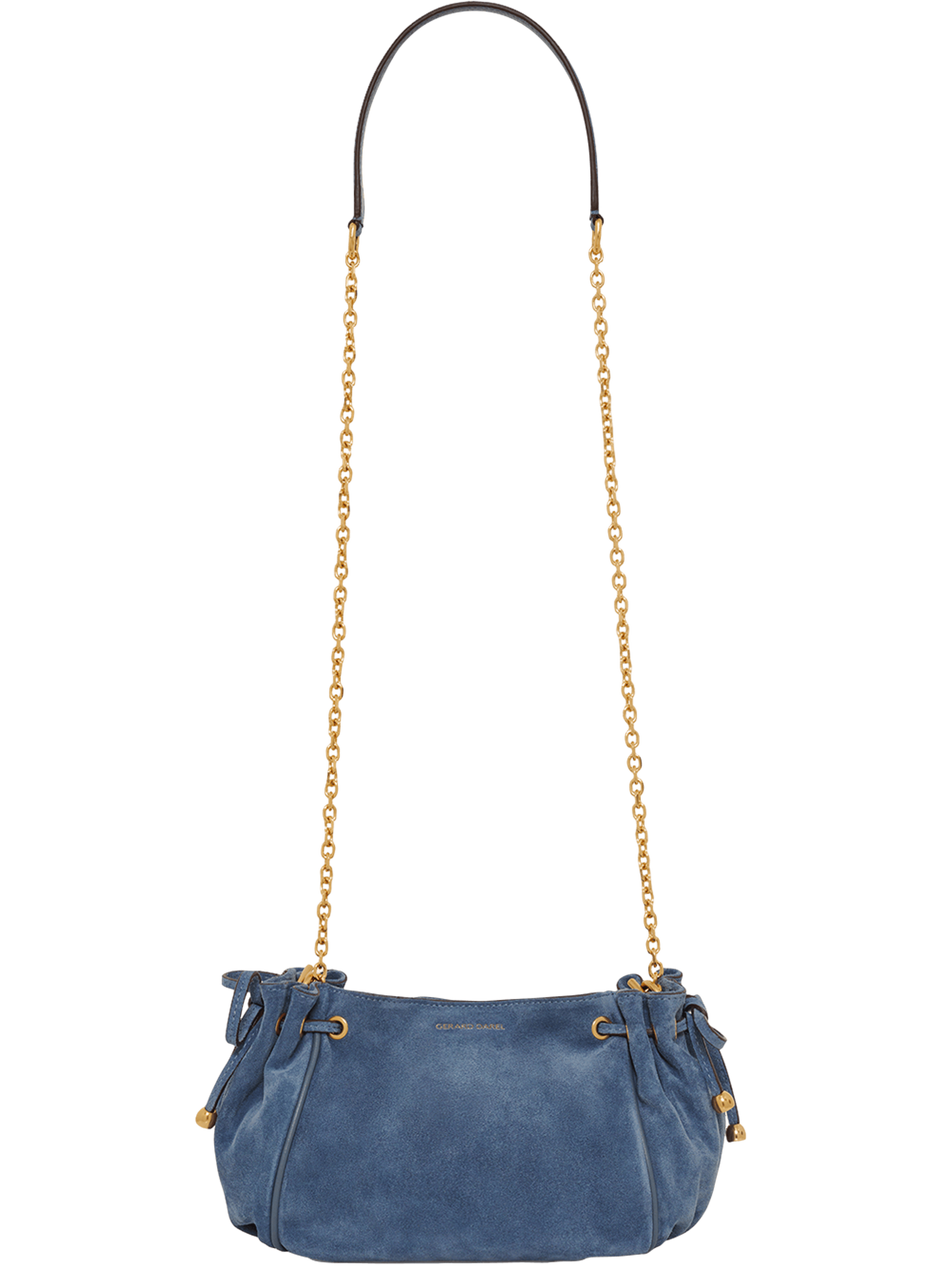 Sac Bandoulière GÉRARD DAREL En Cuir Bleu - Occasion (porté), Marque Française, Cuir Qualité