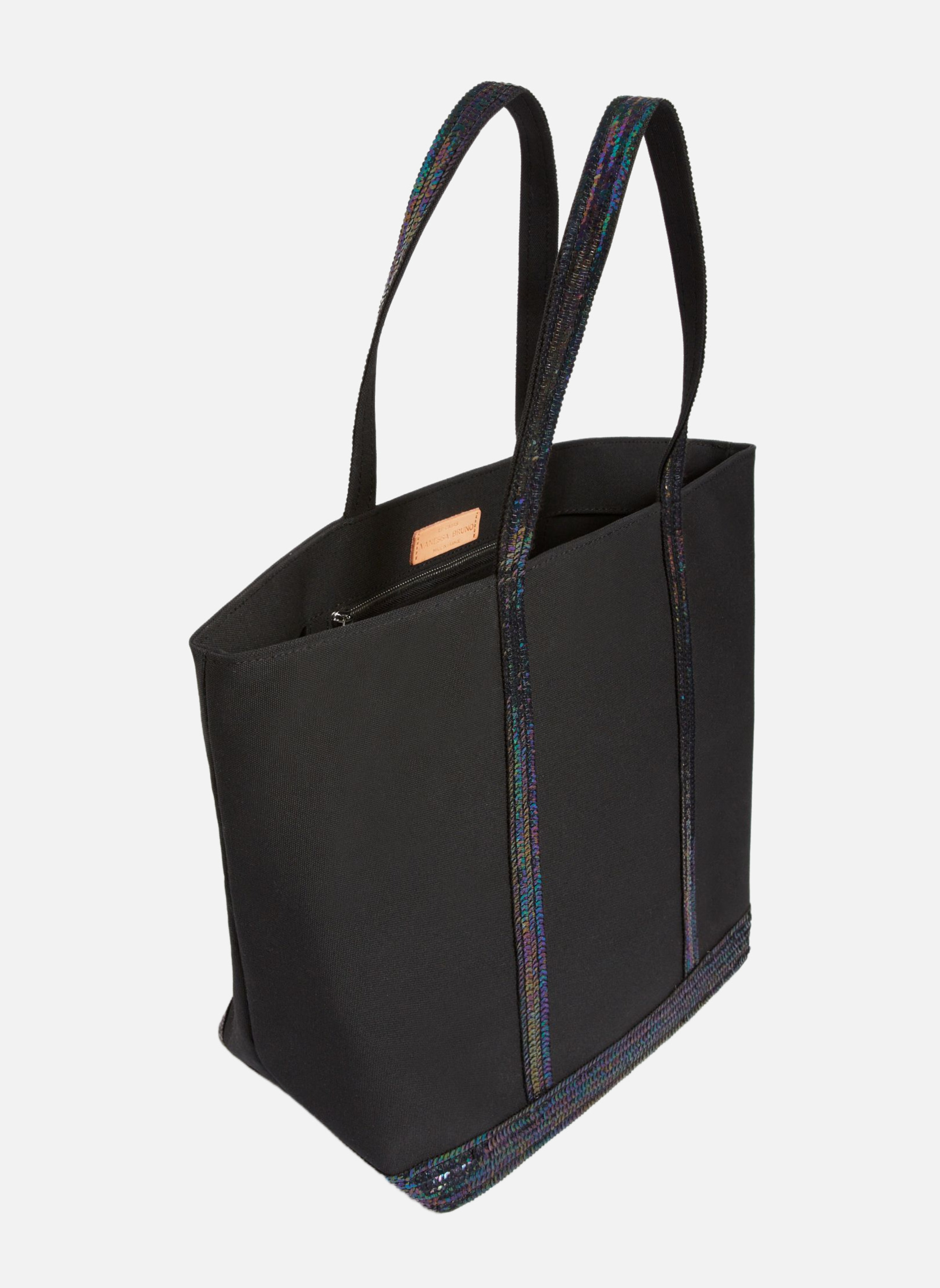 Cabas l zippé en toile VANESSA BRUNO Noir