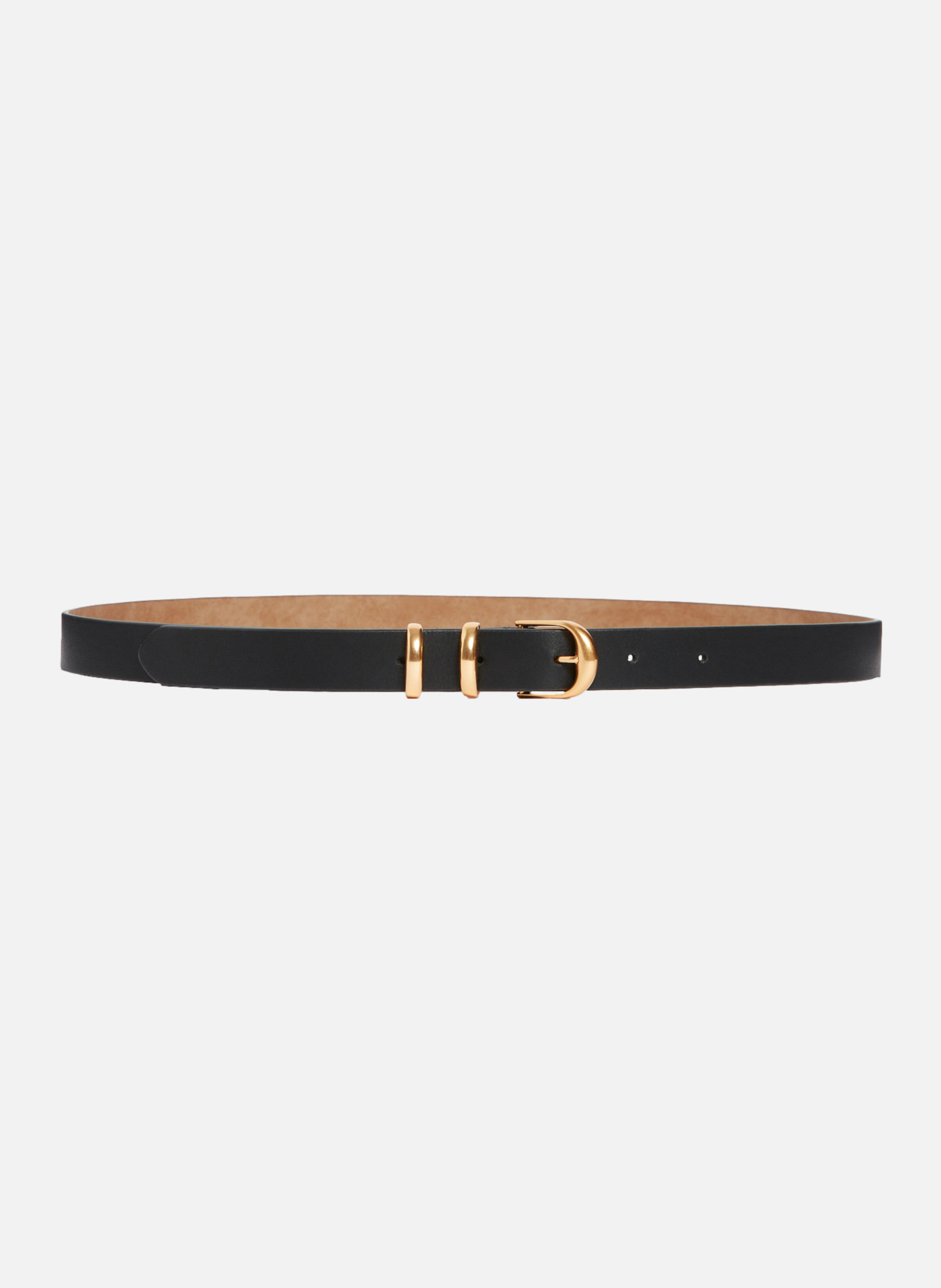 Ceinture 20mm en cuir noir VANESSA BRUNO Noir