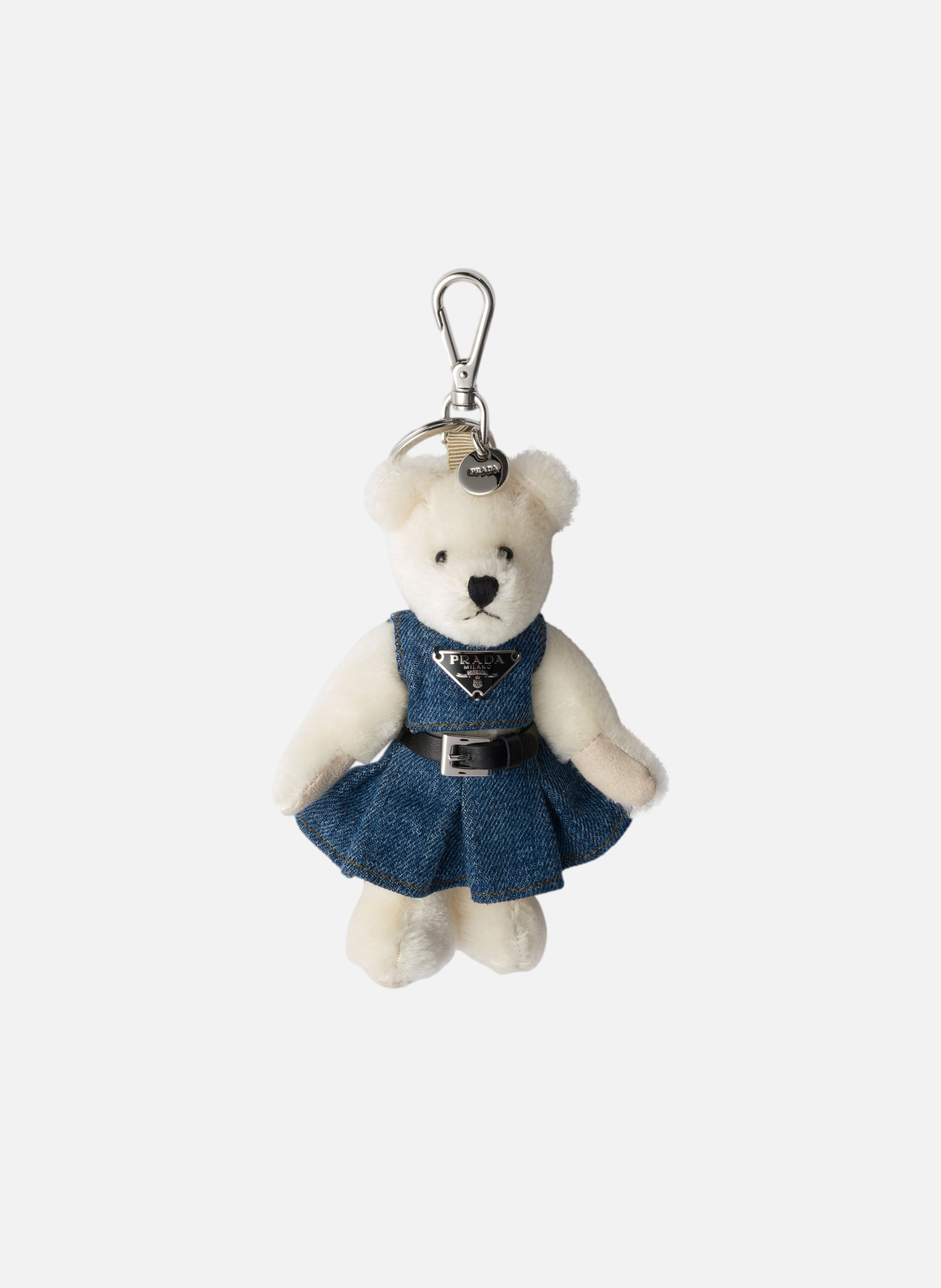 Charm porte-clés teddy PRADA Blanc