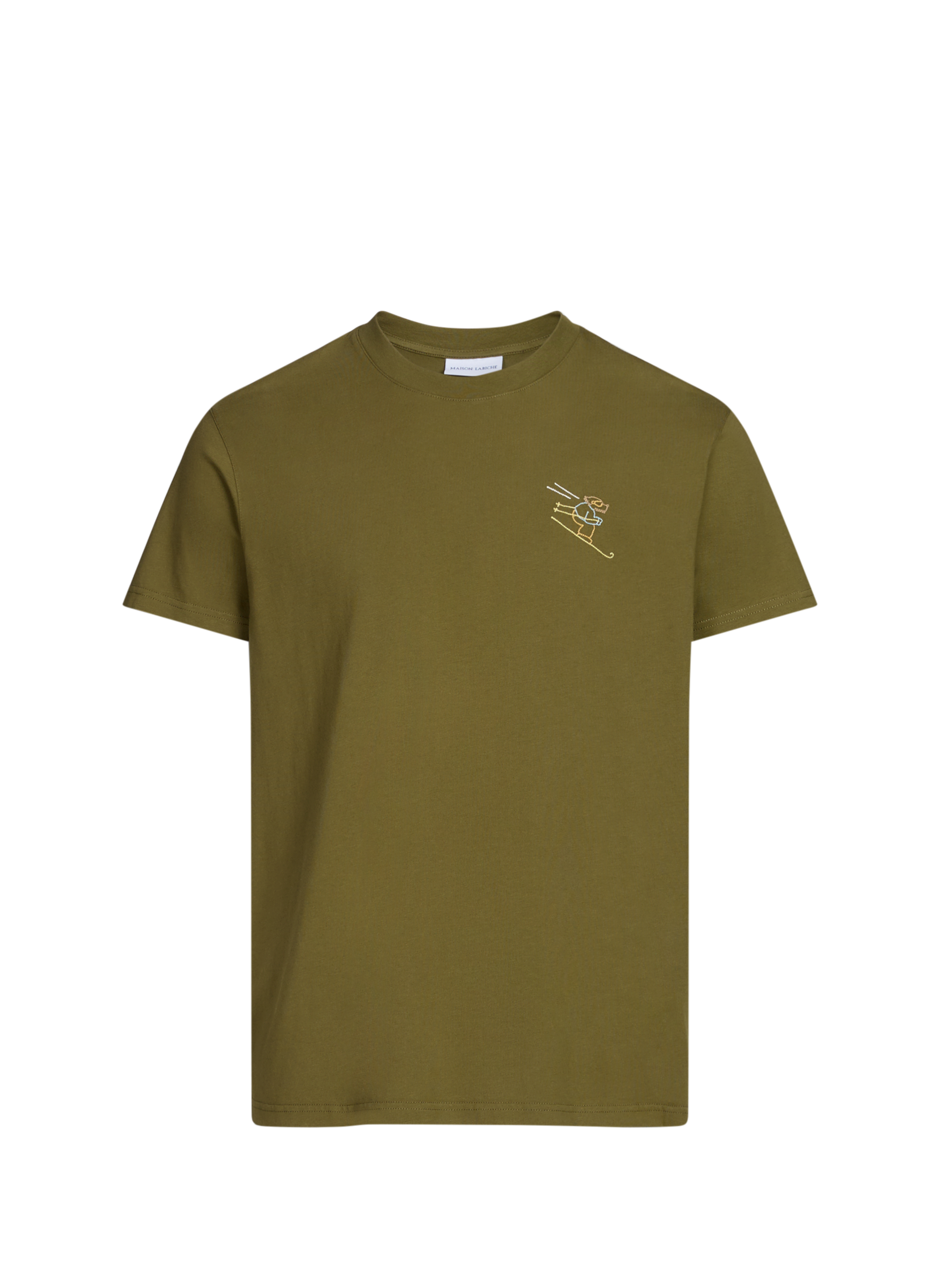 MAISON LABICHE Popincourt Schuss cotton T-shirt Green