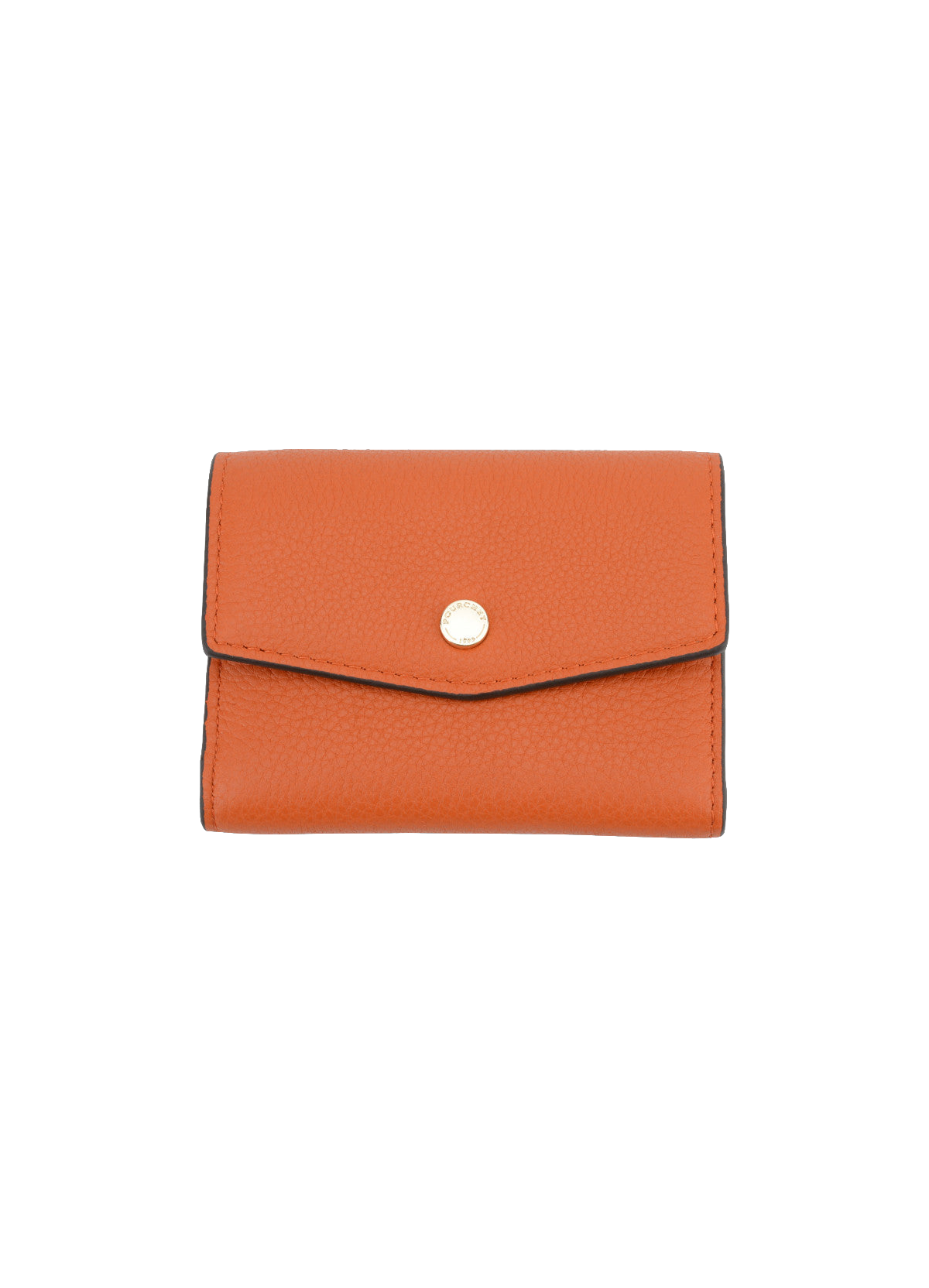 Club | porte-monnaie pm en cuir de veau POURCHET Orange