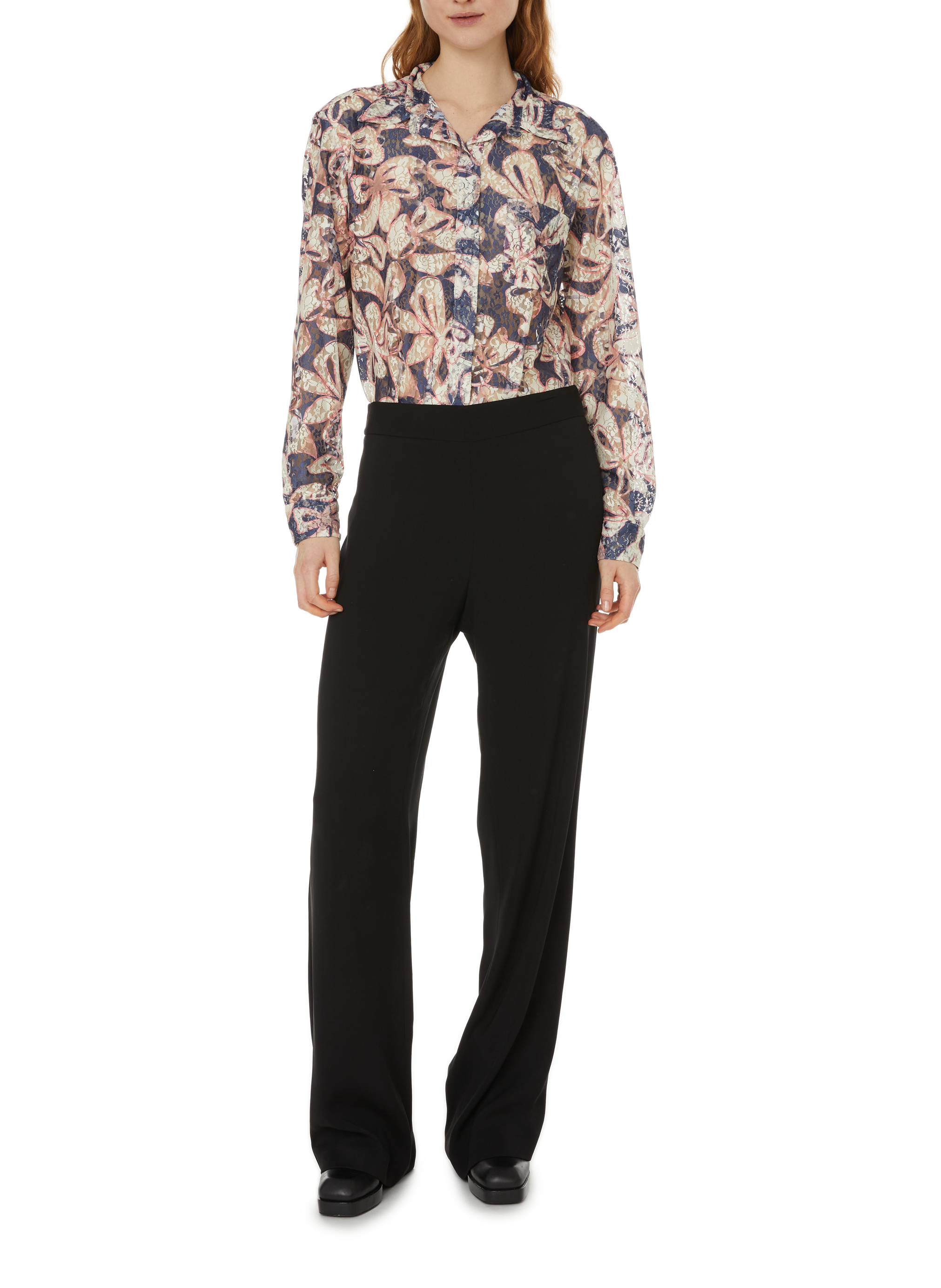 Chemise fluide Convention satinée COLLINA STRADA Multicolore