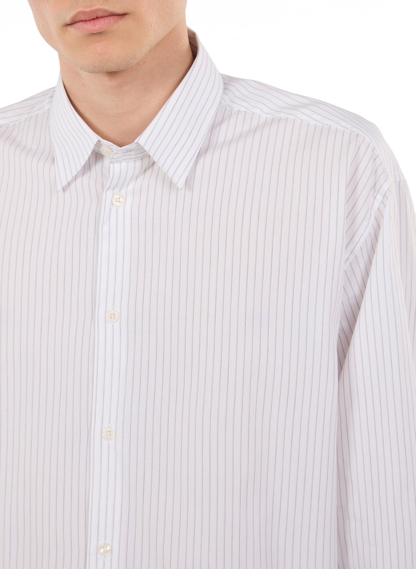 Striped Holy shirt in cotton SAISON 1865 Beige