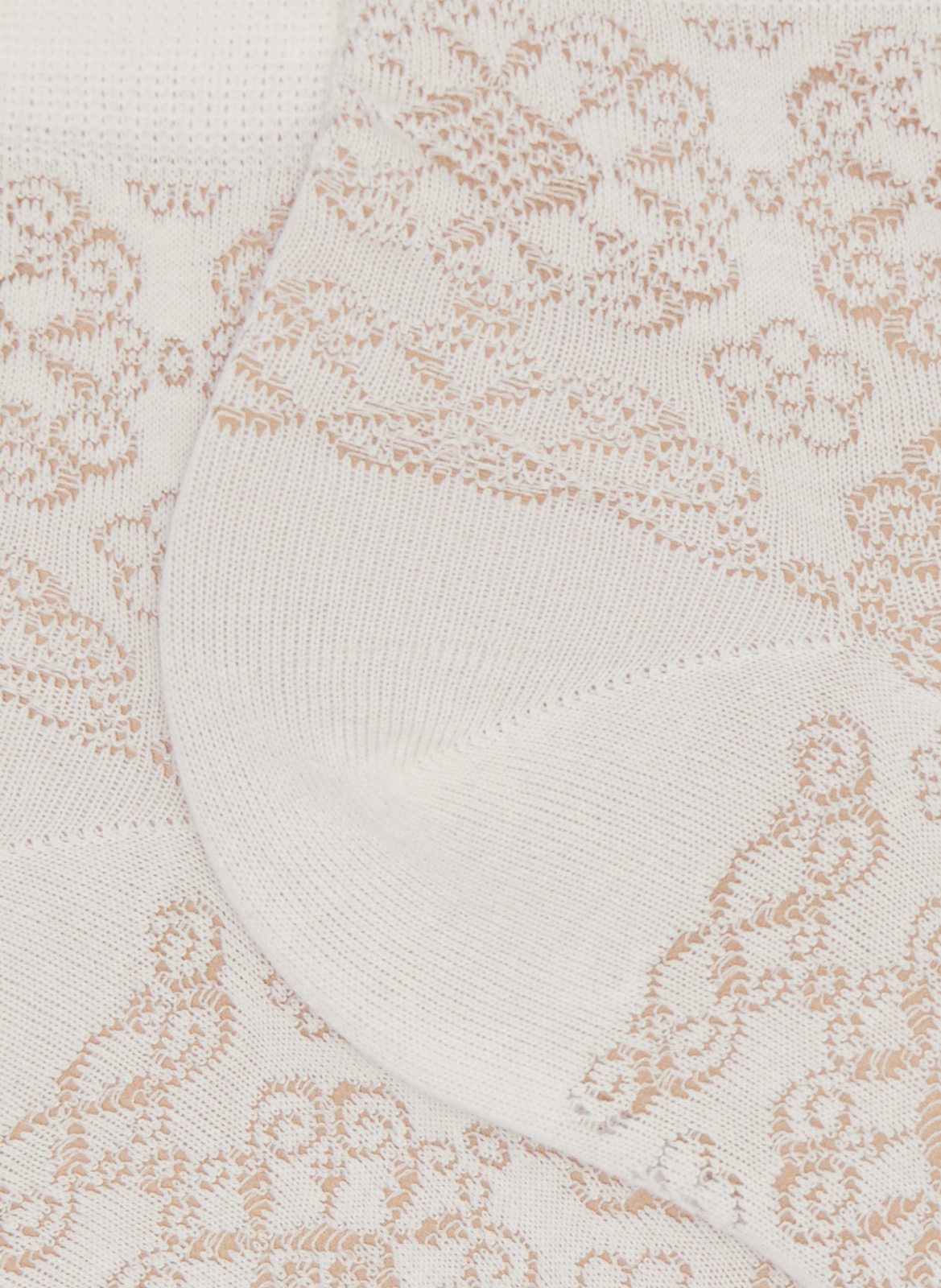 Low-cut patterned socks in blended cotton. DORÉ DORÉ White