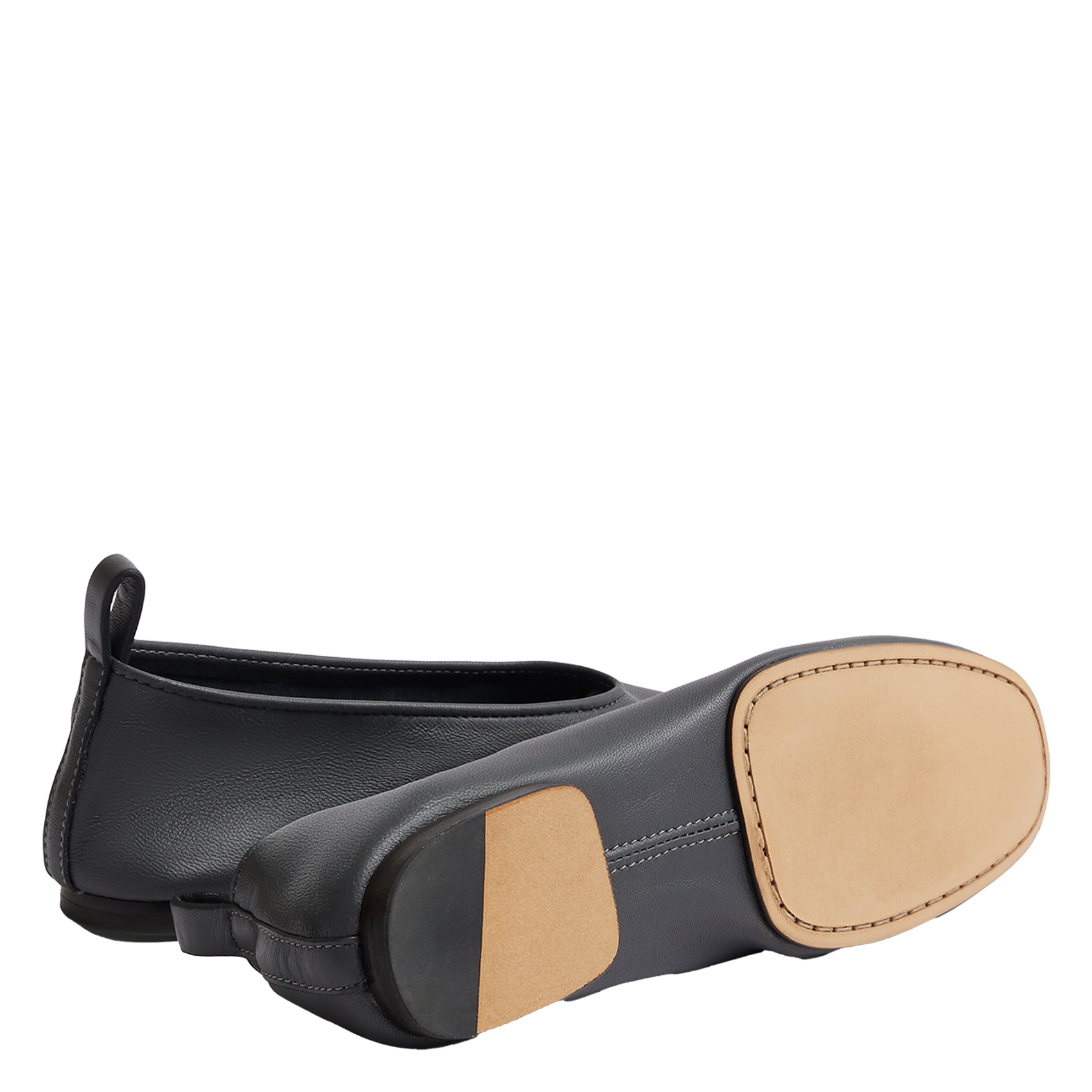 Ballerines en cuir bala SOEUR Gris