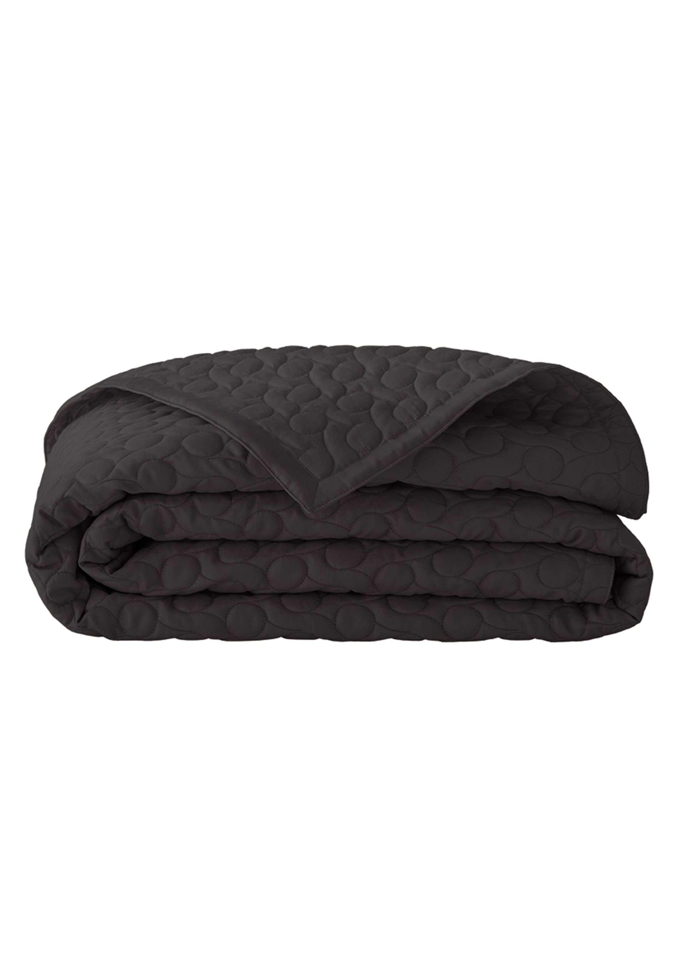 Couvre-lit matelassé uni en satin de coton bio, poesie ALEXANDRE TURPAULT Gris