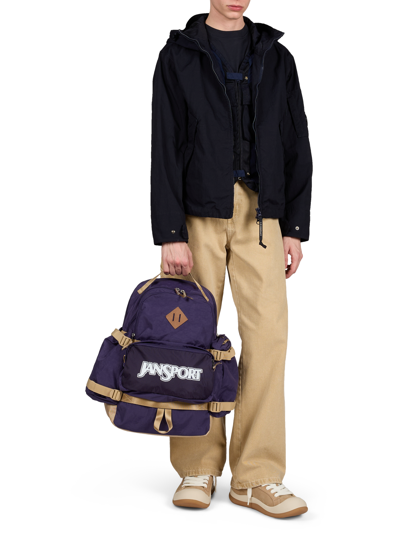 Hooded zipped jacket CP COMPANY Blue