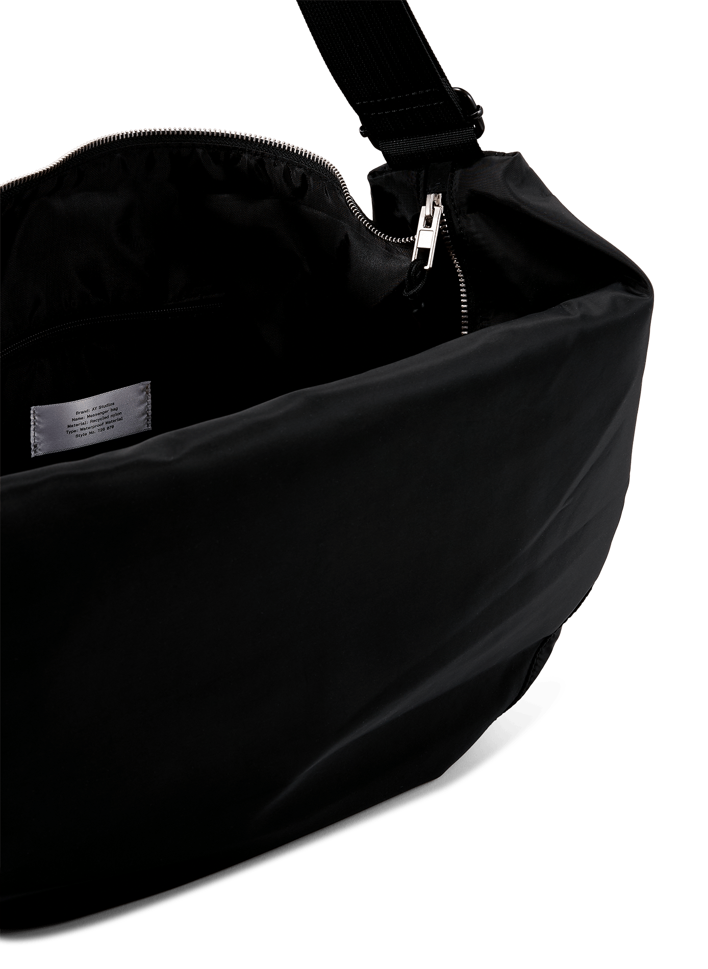 Sac zip porté croisé AY STUDIOS Noir