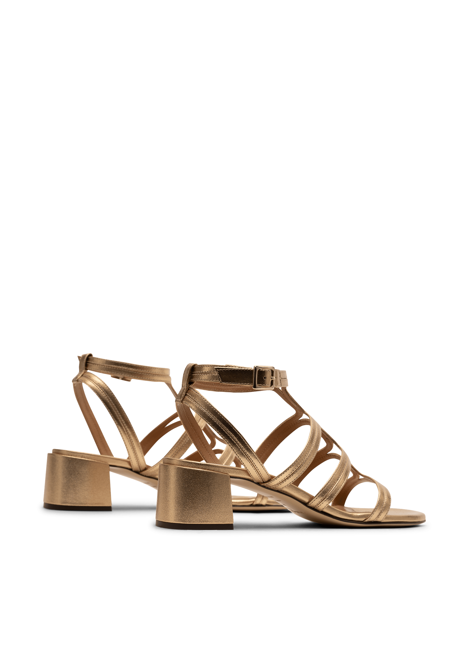 Sandales pippa en nappa PARALLELE Doré