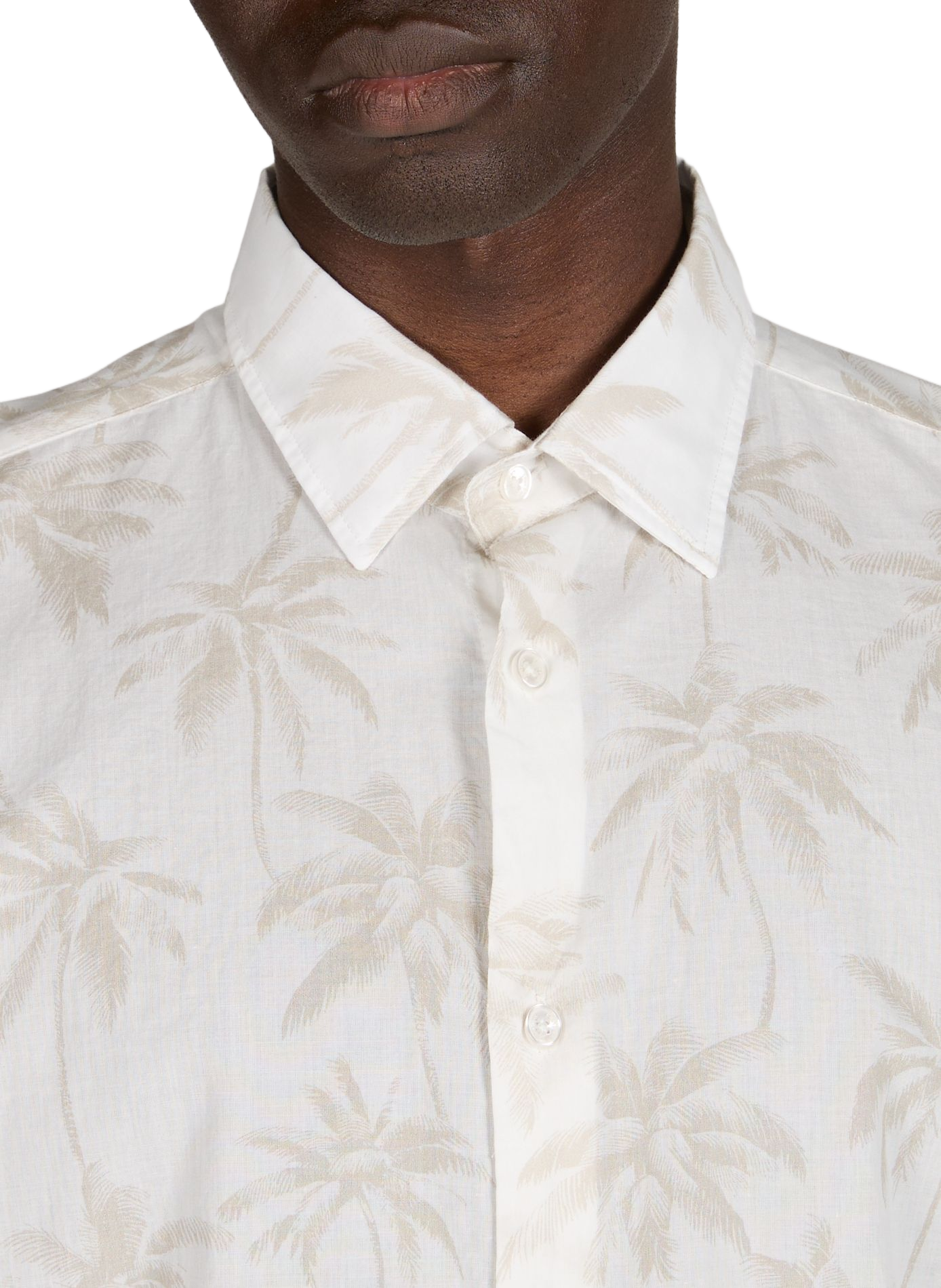 Chemise à motif en coton  EDEN PARK Beige