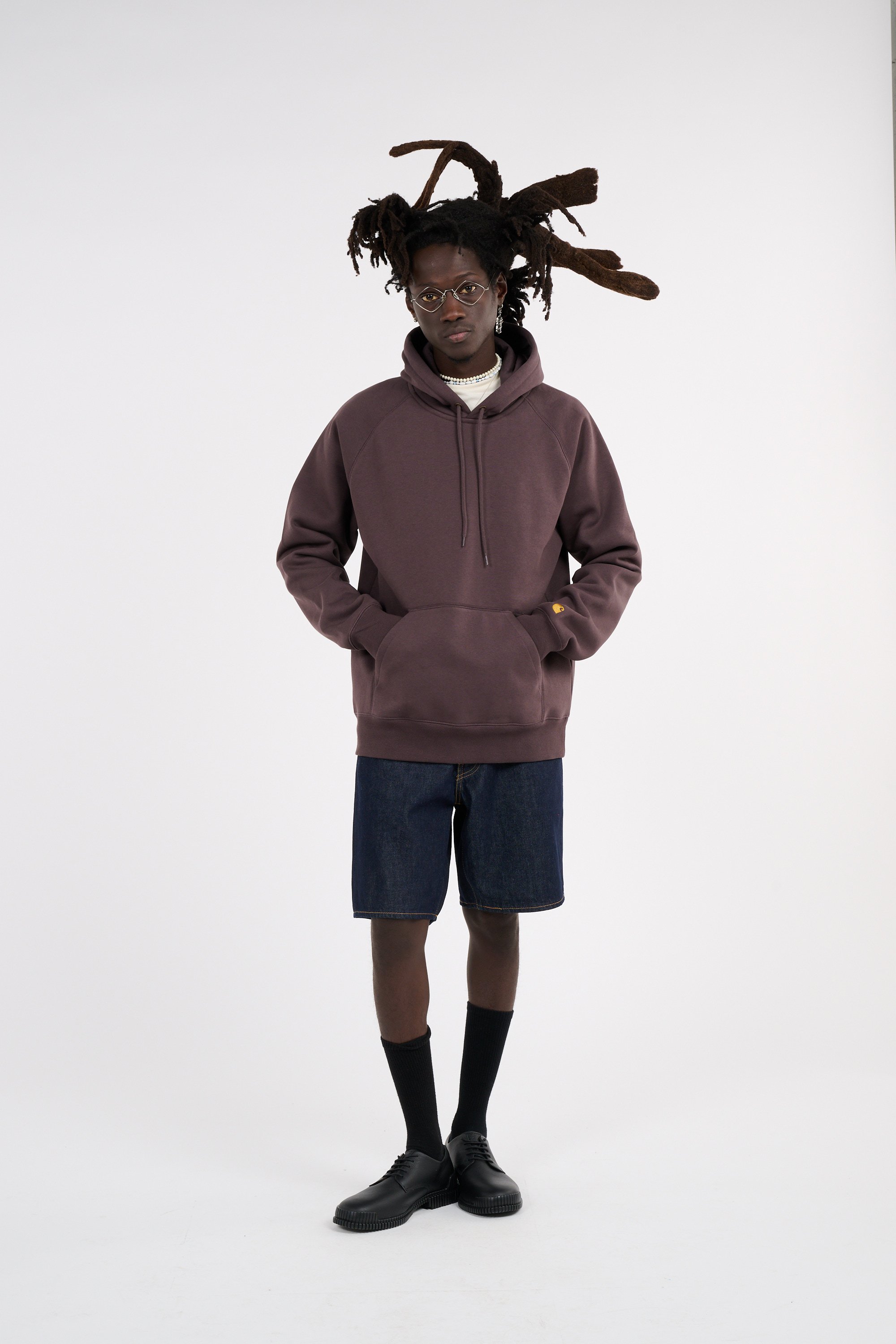 Hoodie hooded chase CARHARTT WIP Marron