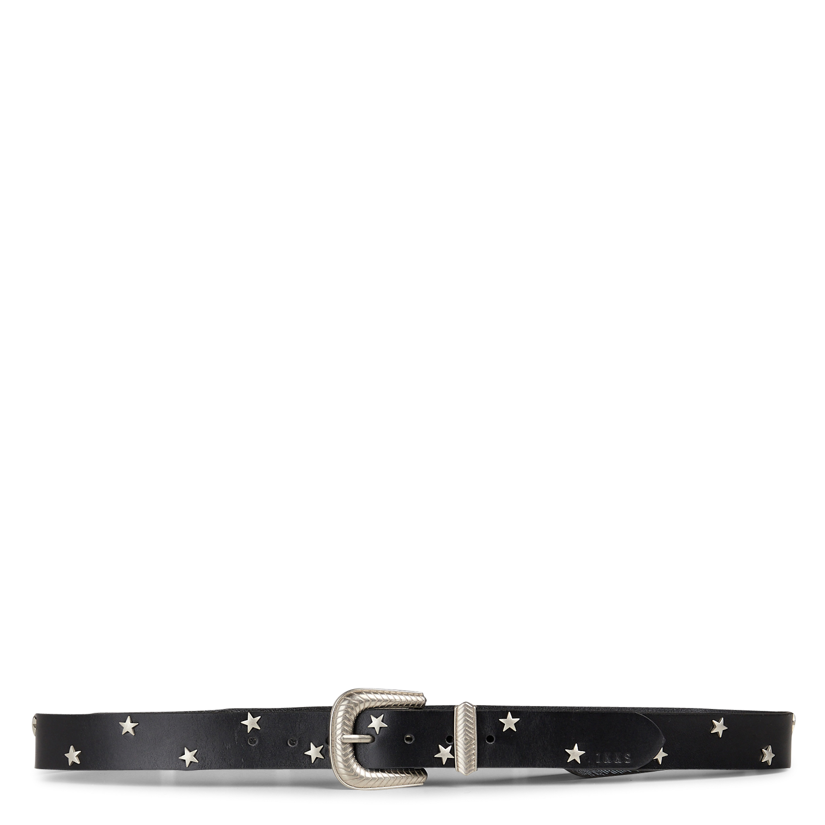 Ceinture en cuir à rivets étoiles IKKS Noir