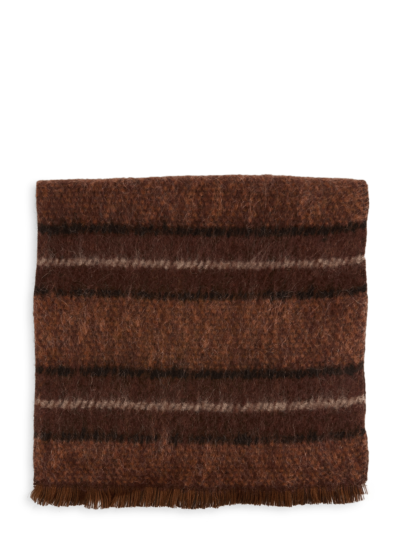 Check scarf AU PRINTEMPS PARIS Brown