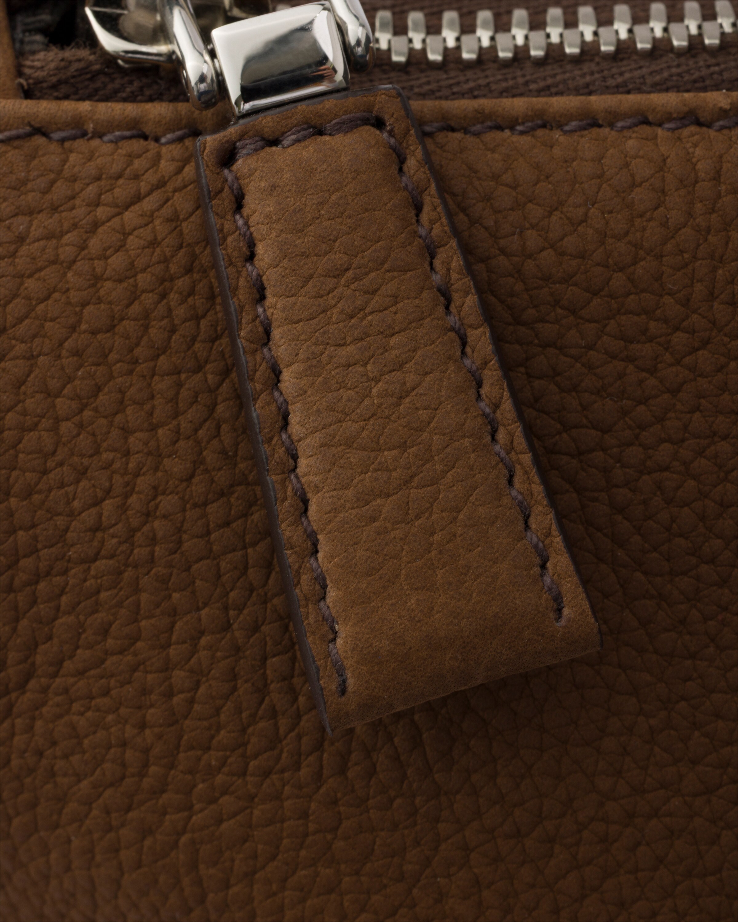Sac à bandoulière en cuir nubuck PRADA Marron