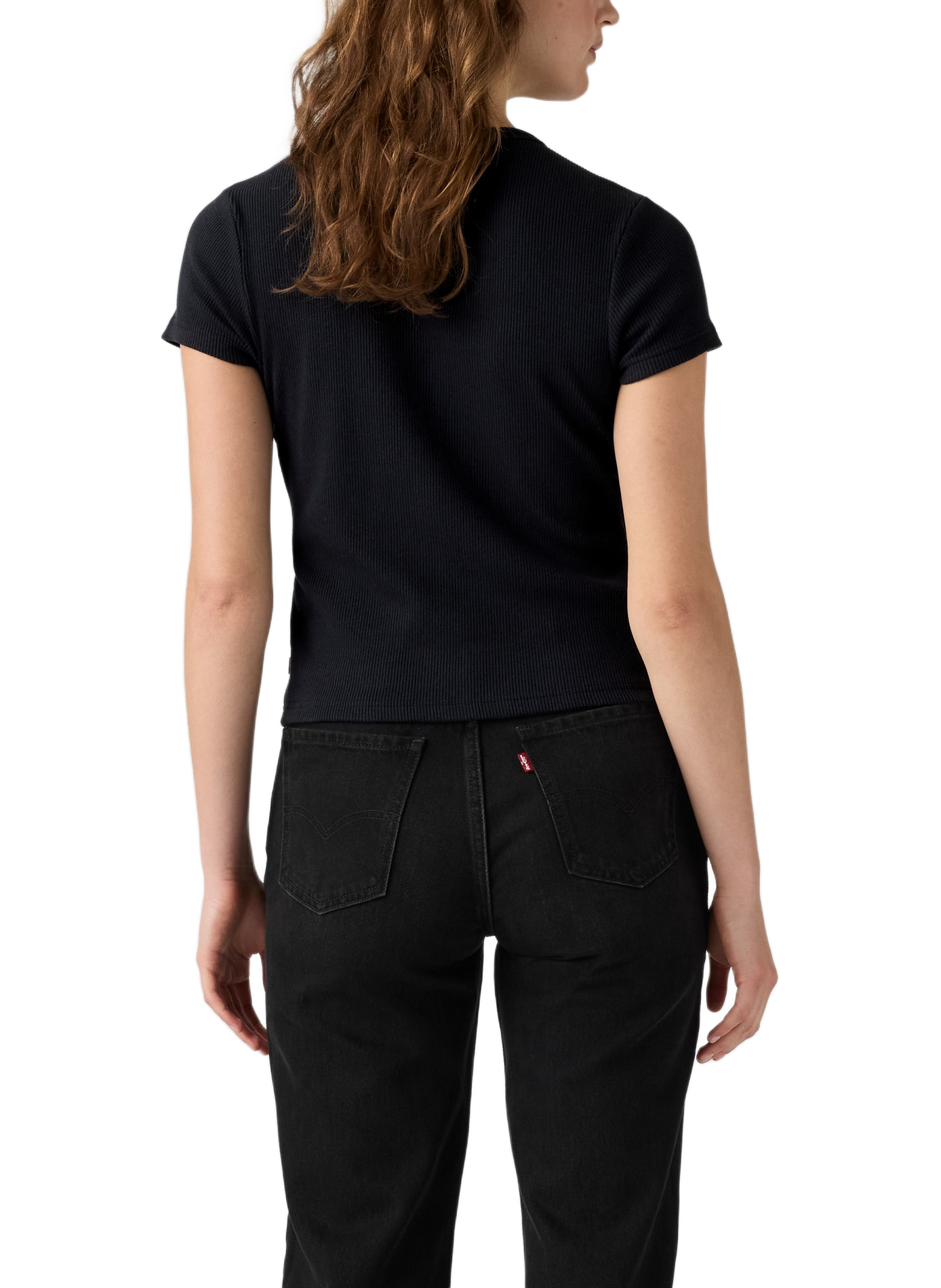 Short-sleeve button-up top Rory LEVI'S Black