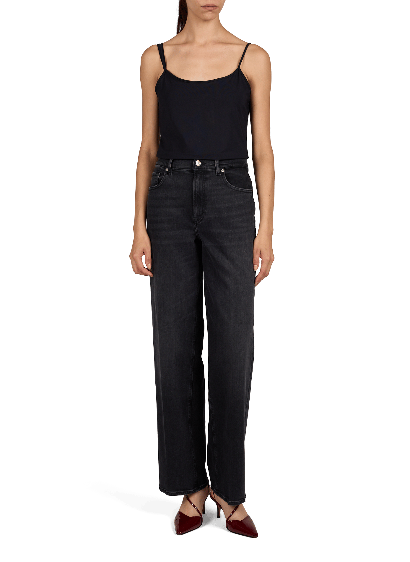 Straight-cut Jeans 7 FOR ALL MANKIND Black