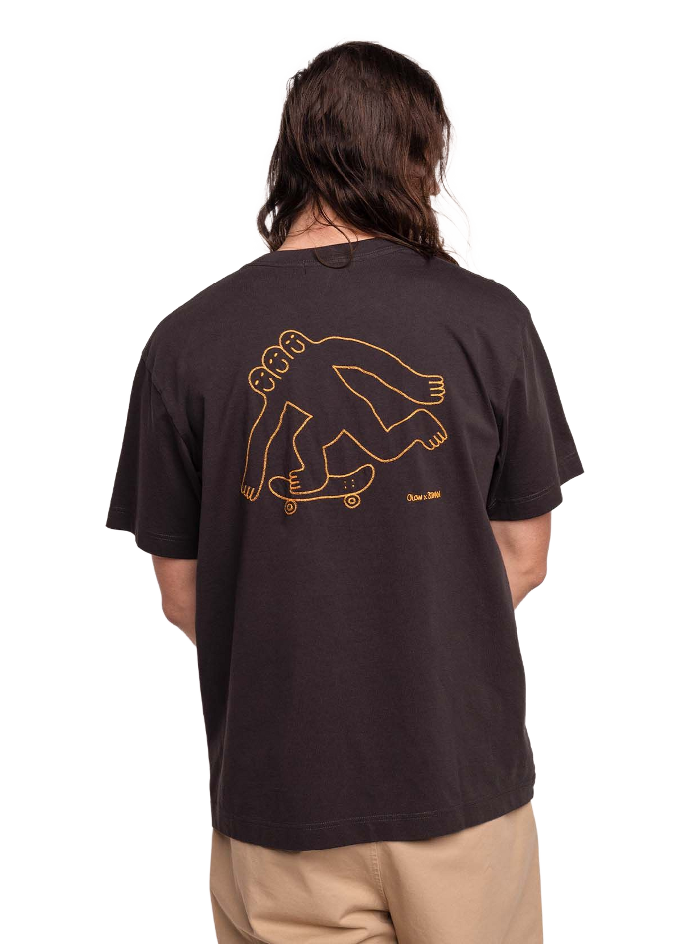 Oversized cotton T-shirt OLOW Black