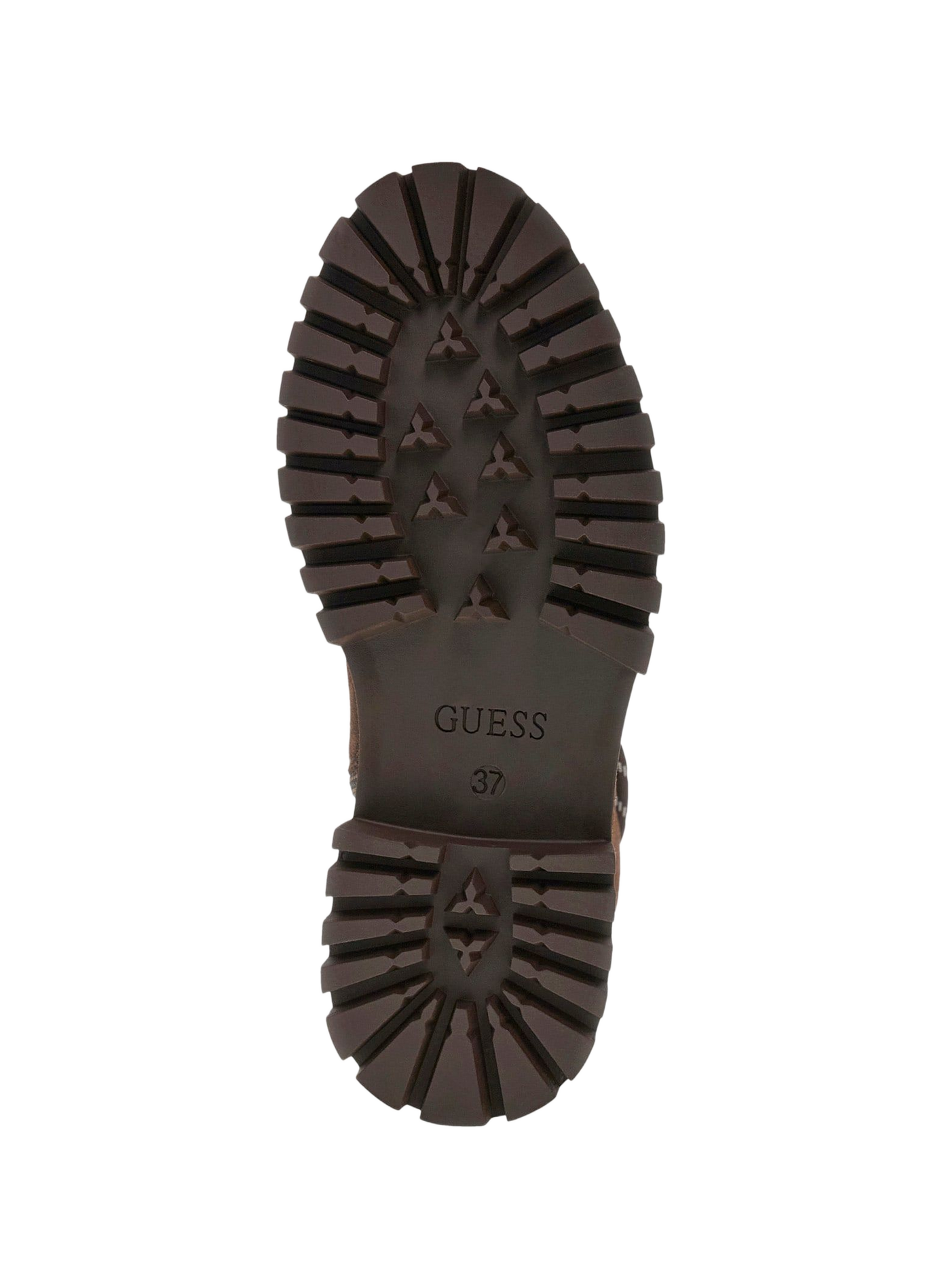 Bottines à lacets en cuir daim GUESS Marron