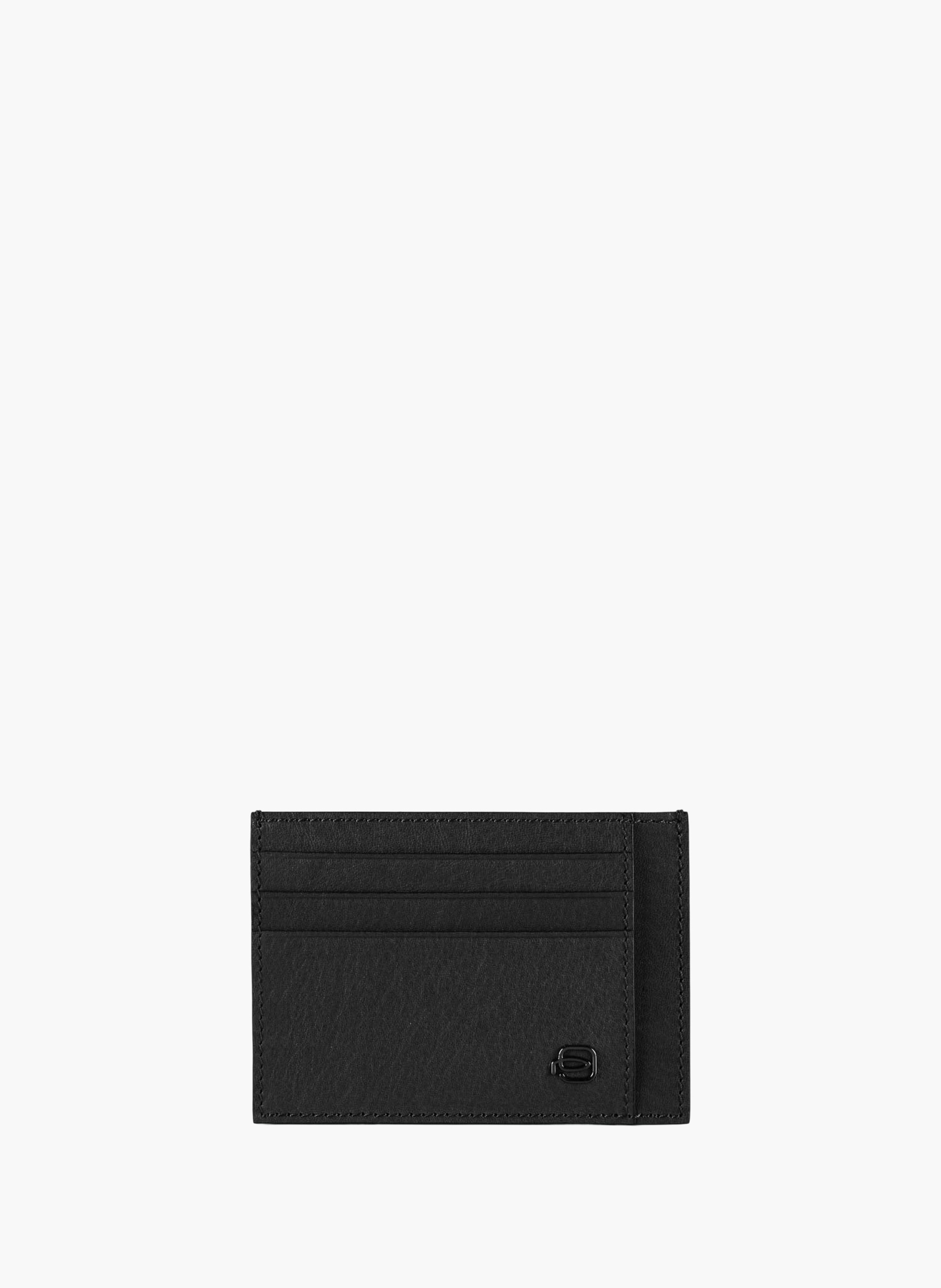 Porte-cartes de crédit homme fin PIQUADRO Noir
