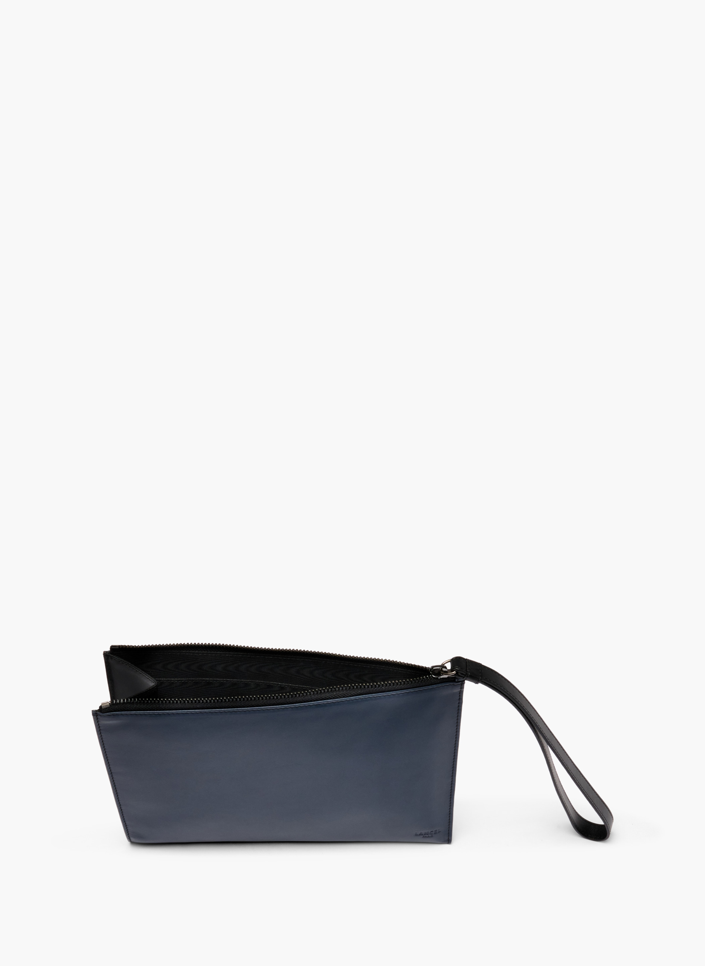 Pochette zippée léon de lancel en cuir LANCEL Bleu