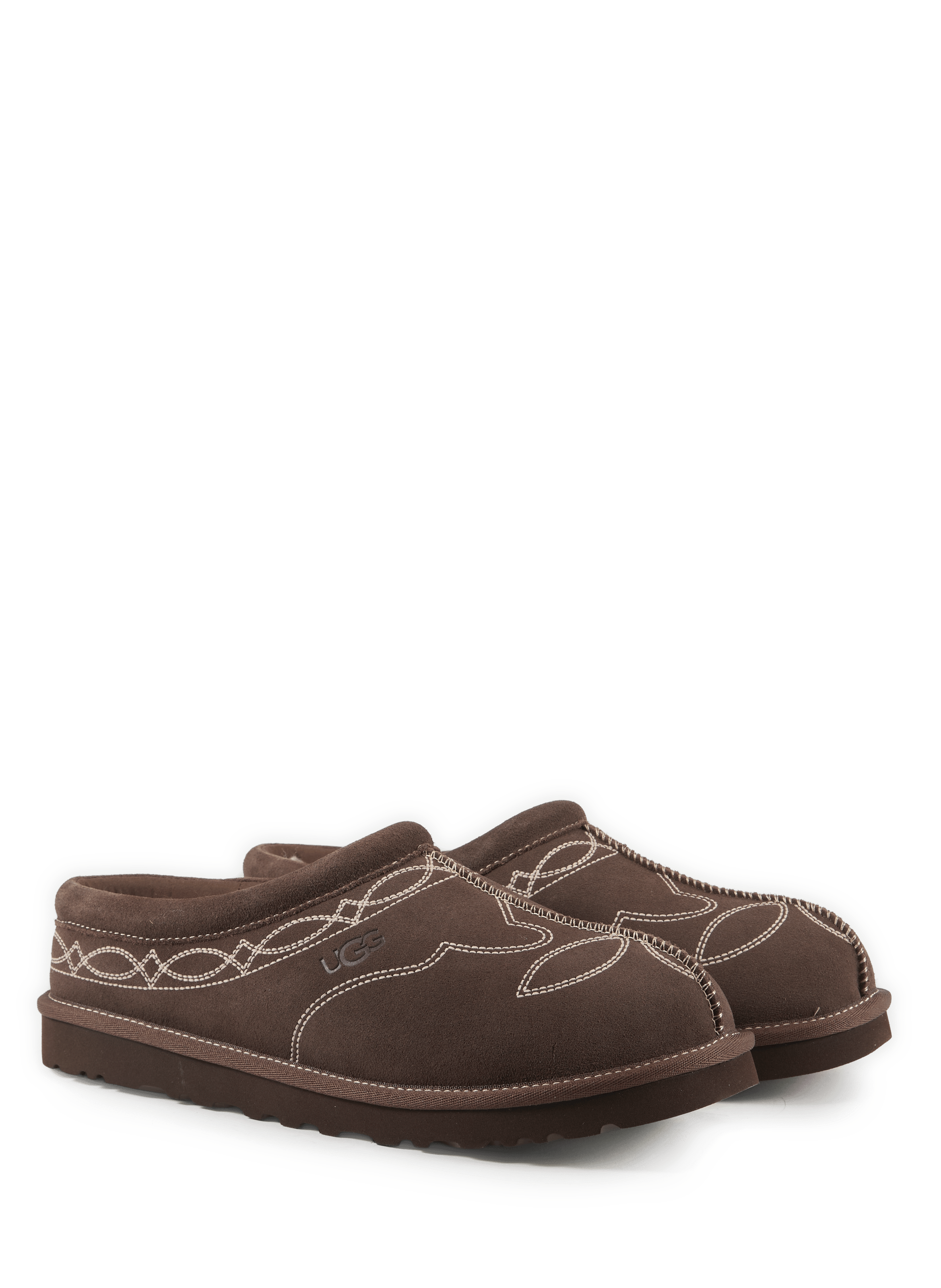 Tasman Western Leather Slippers UGG Brown