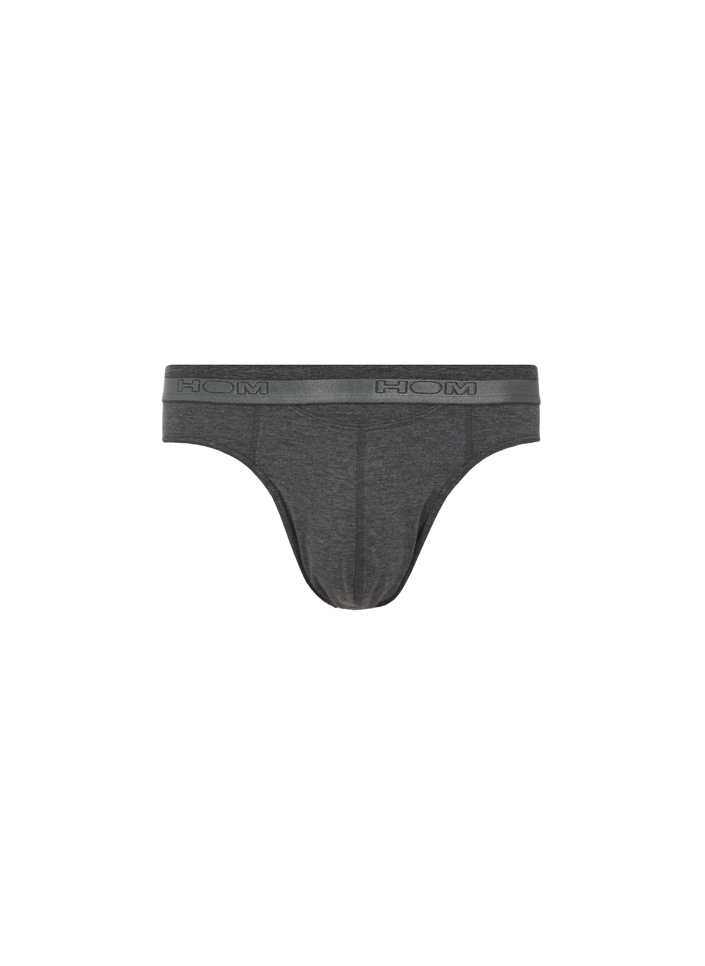 HOM Slip en coton mélangé Gris