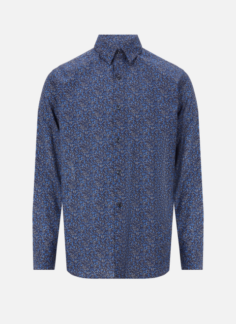 Patterned cotton shirt BlueAGNÈS B 