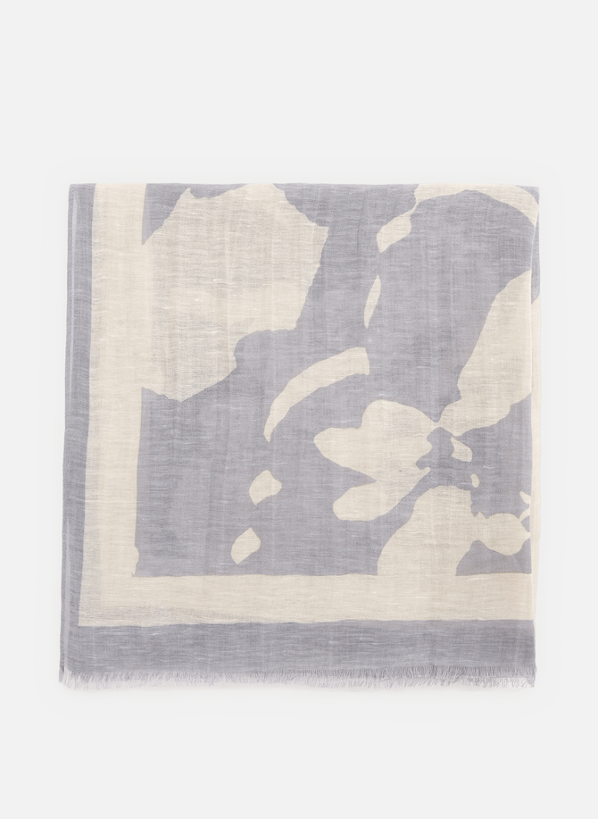 Printed scarf in linen and cotton MARC O'POLO