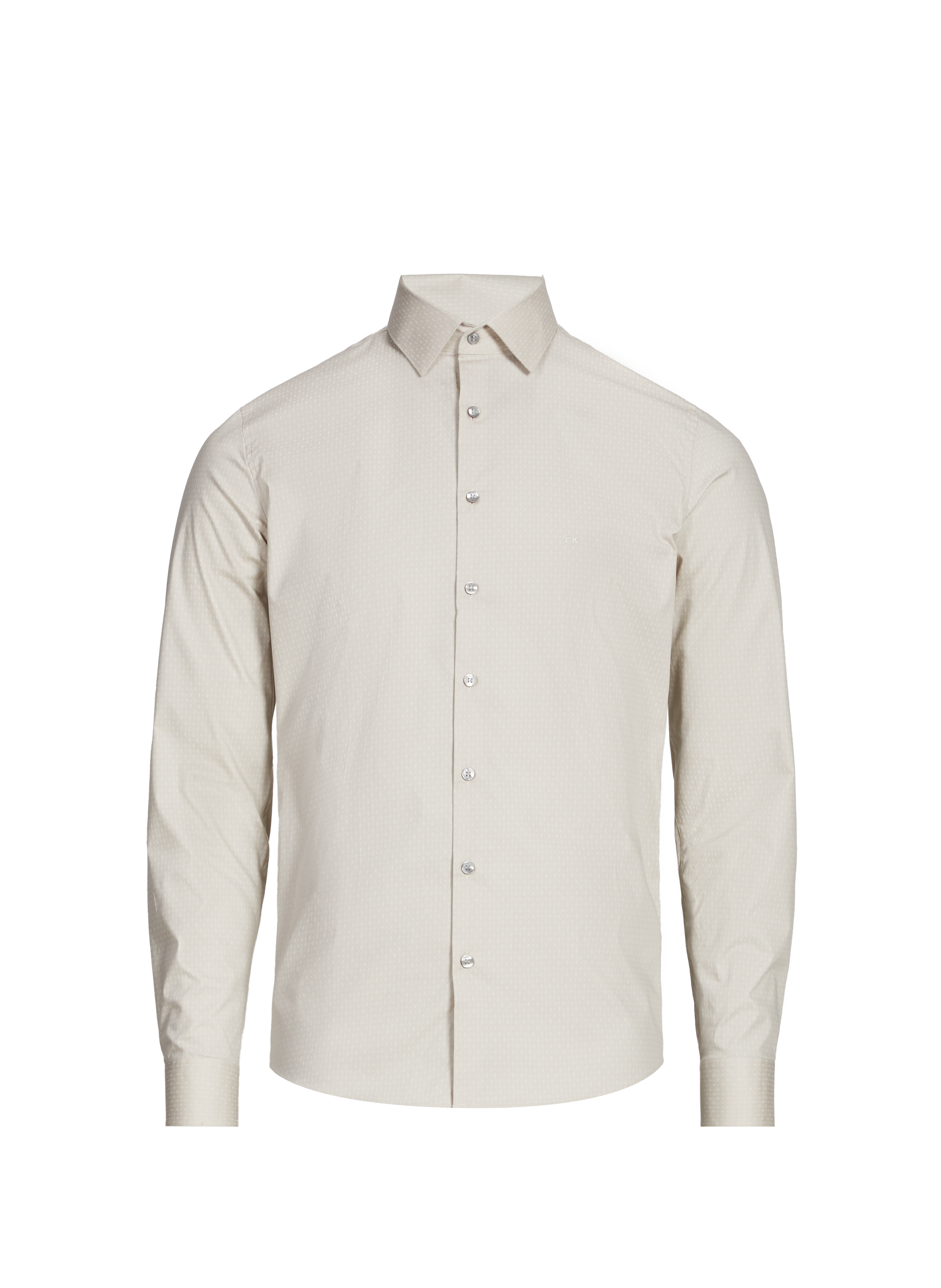 Chemise slim imprimée CALVIN KLEIN Beige