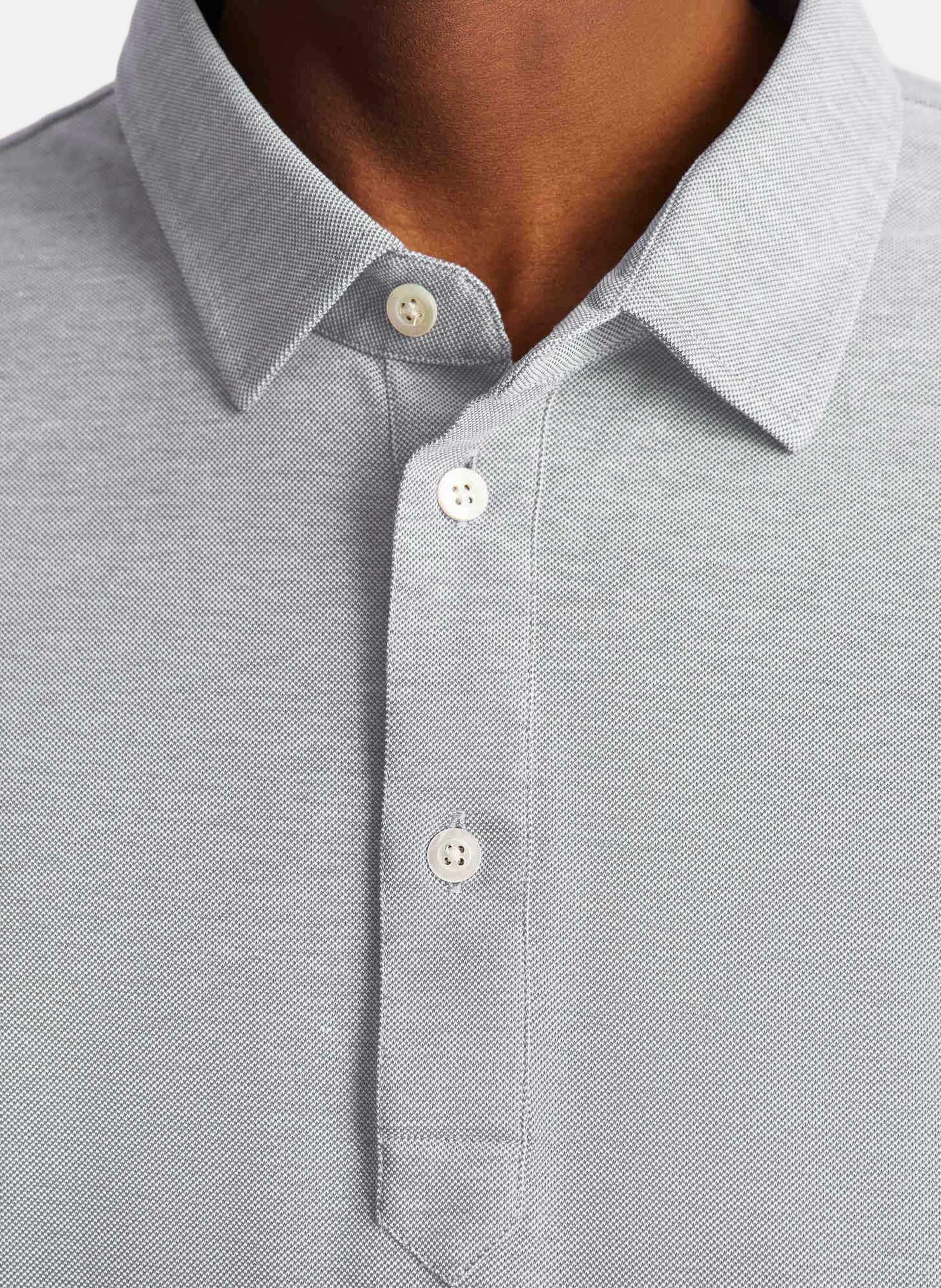 Polo manches longues giorgio col tailleur coupe regular FUSALP Gris
