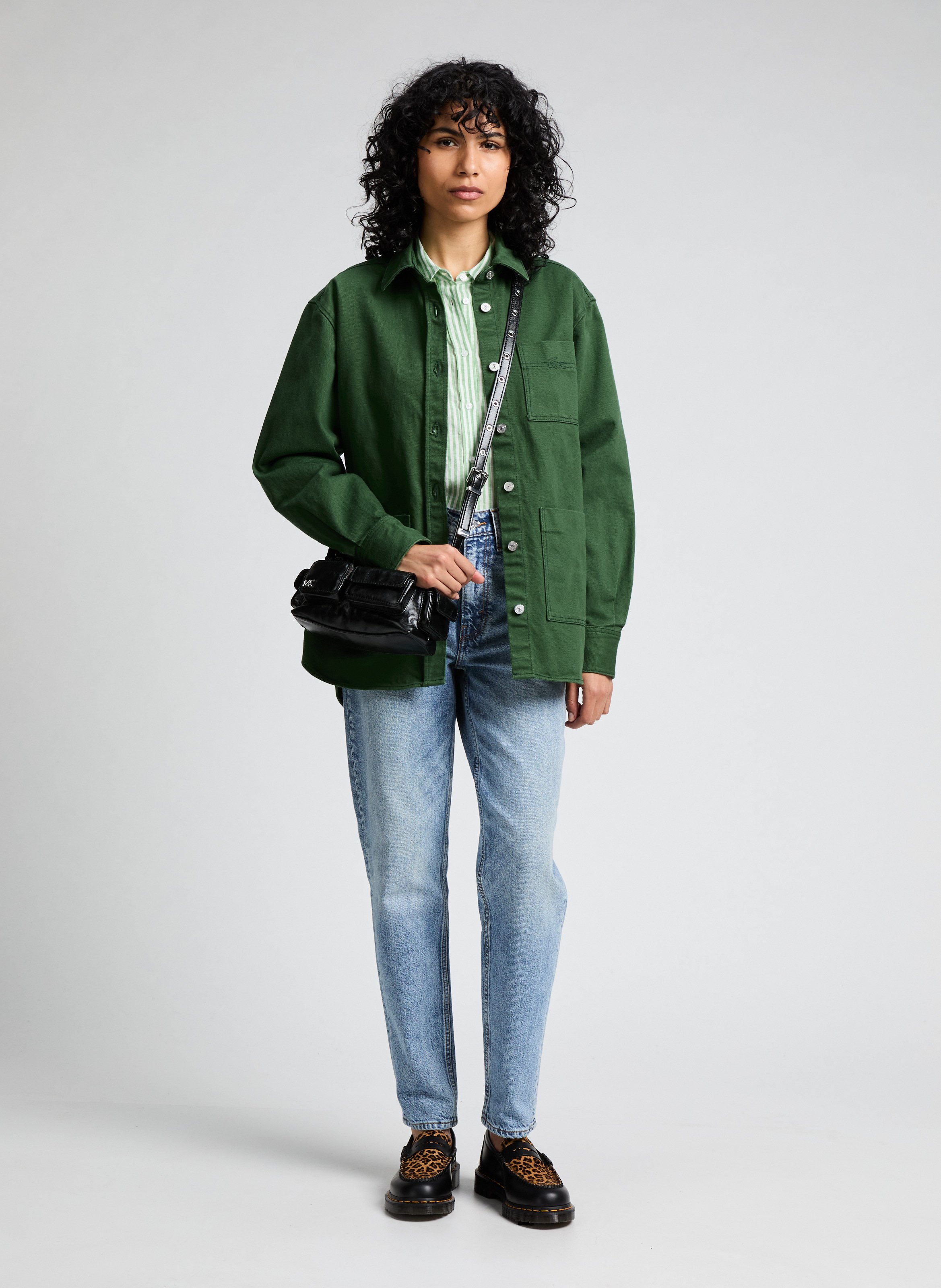 Sac à bandoulière en cuir MICHAEL KORS Noir