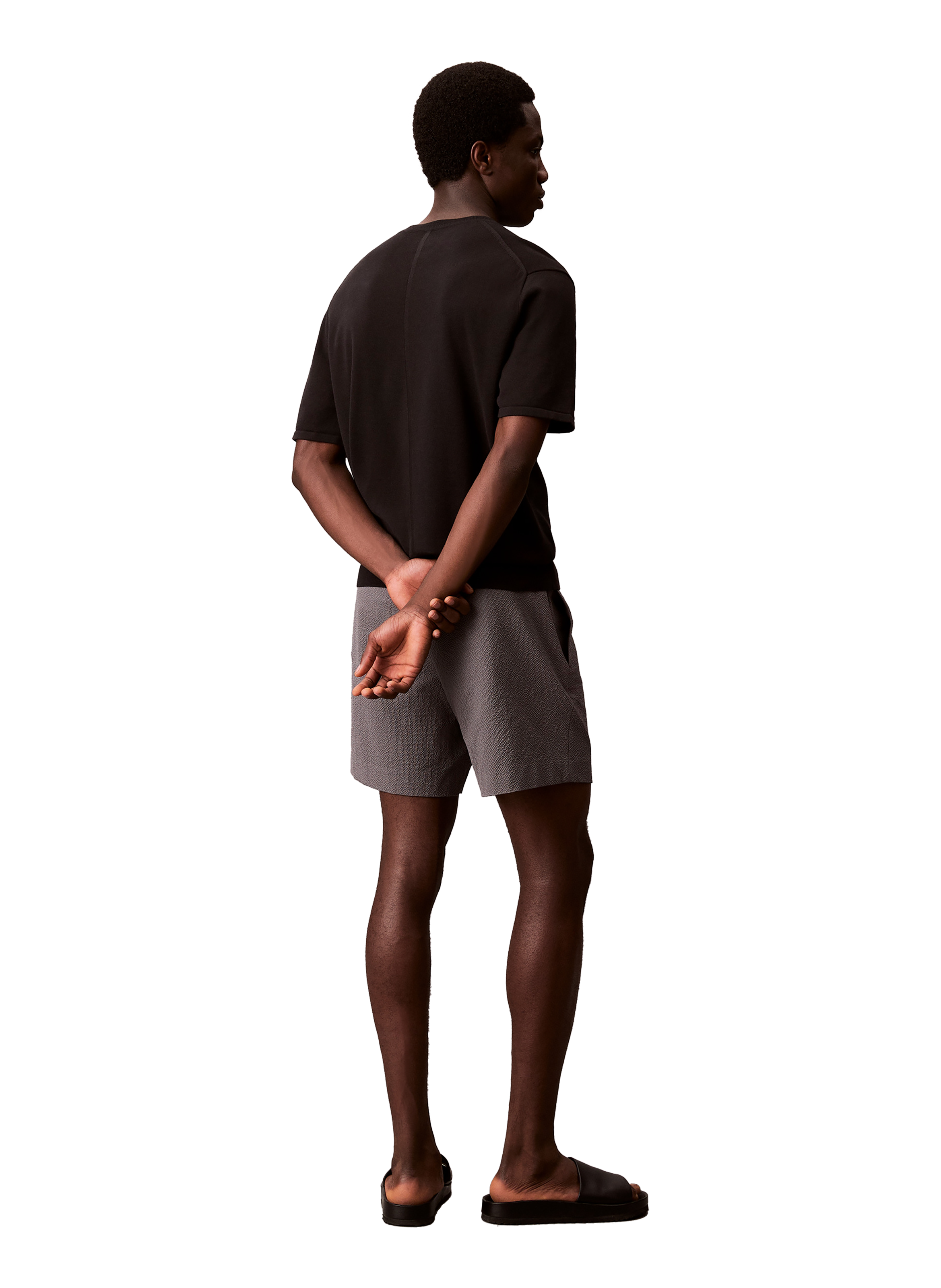 Short en seersucker CALVIN KLEIN Gris