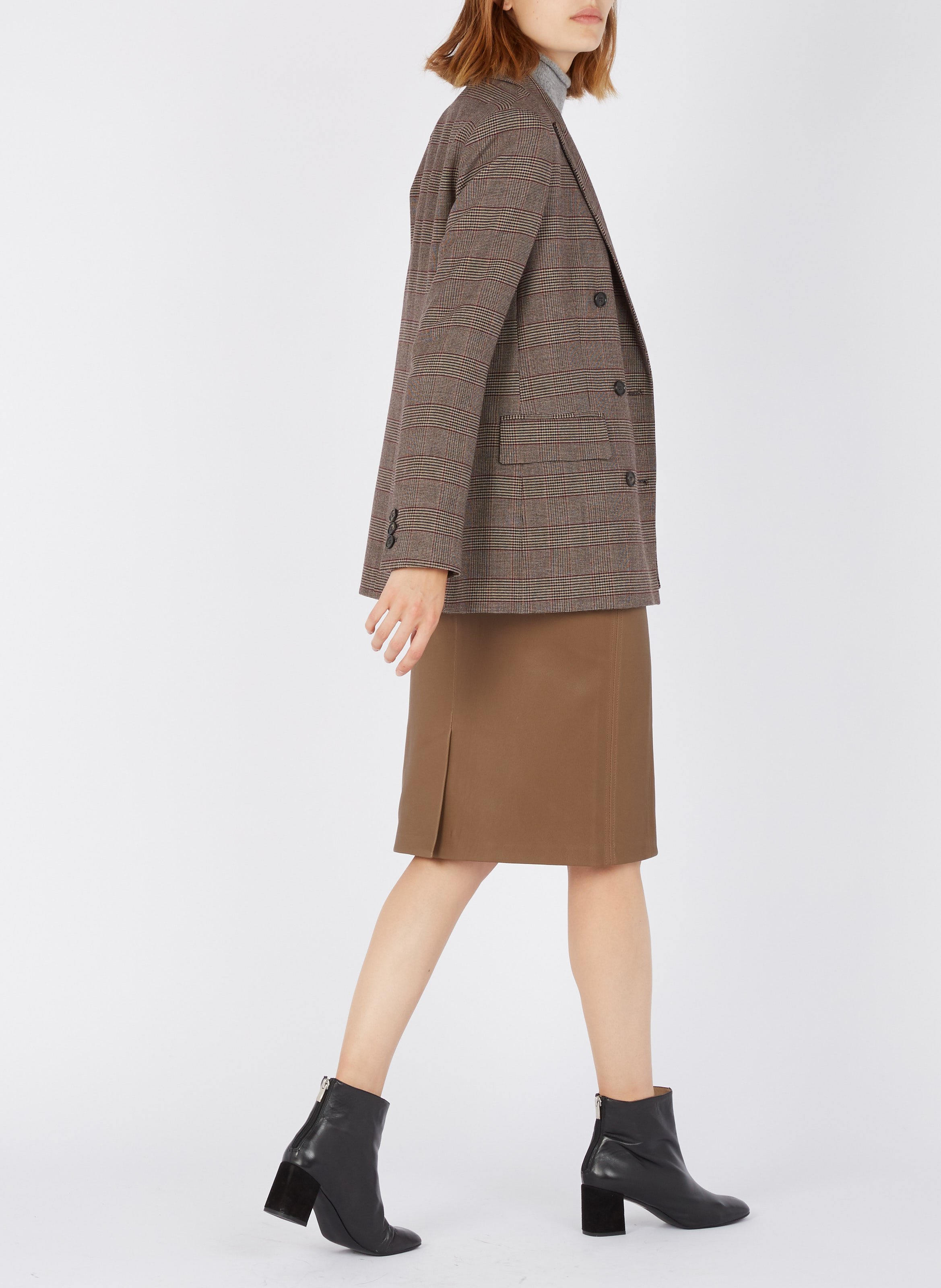 Ceinture large en cuir cole BA&SH Noir