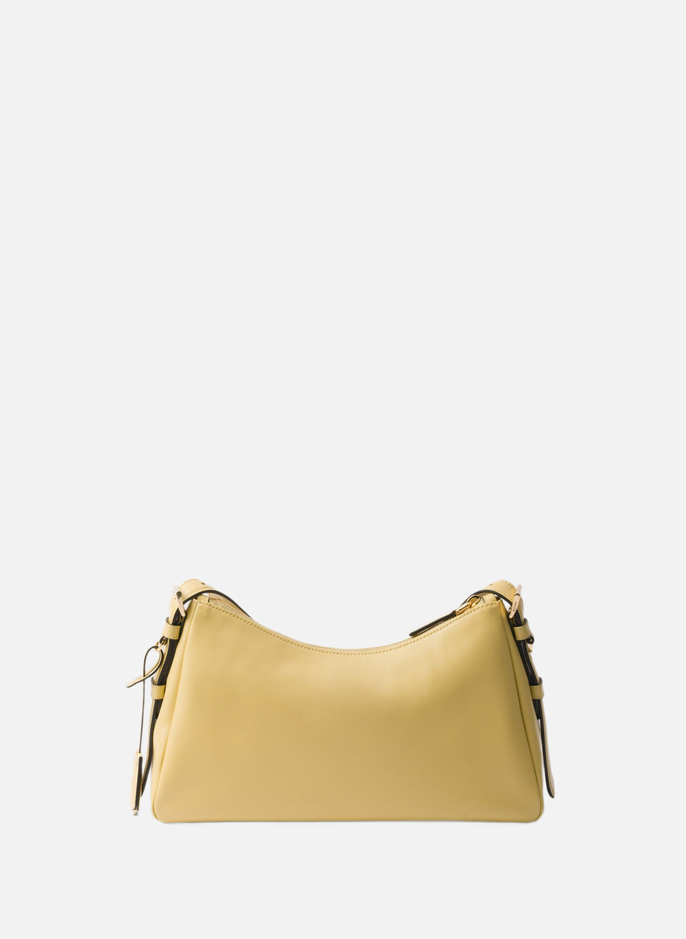 Sac porté épaule prada aimée en cuir PRADA Jaune
