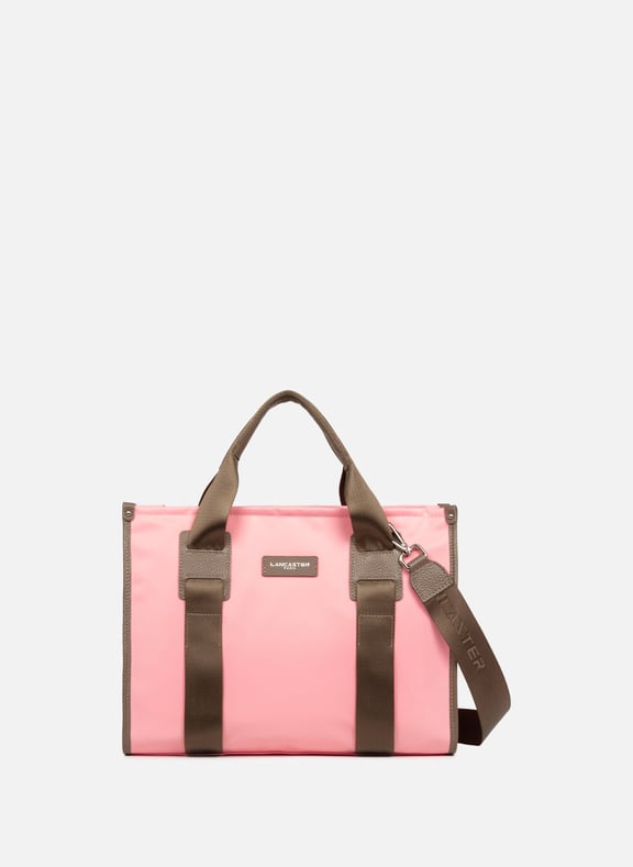 M tote bag - Basic Faculty Pink by LANCASTER LANCASTER M tote bag - Basic Faculty Pink
