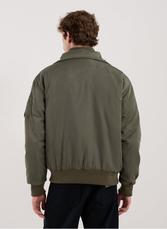 Bomber ample à col montant | Kaki by BOMBERS ORIGINAL Bomber ample à col montant Kaki