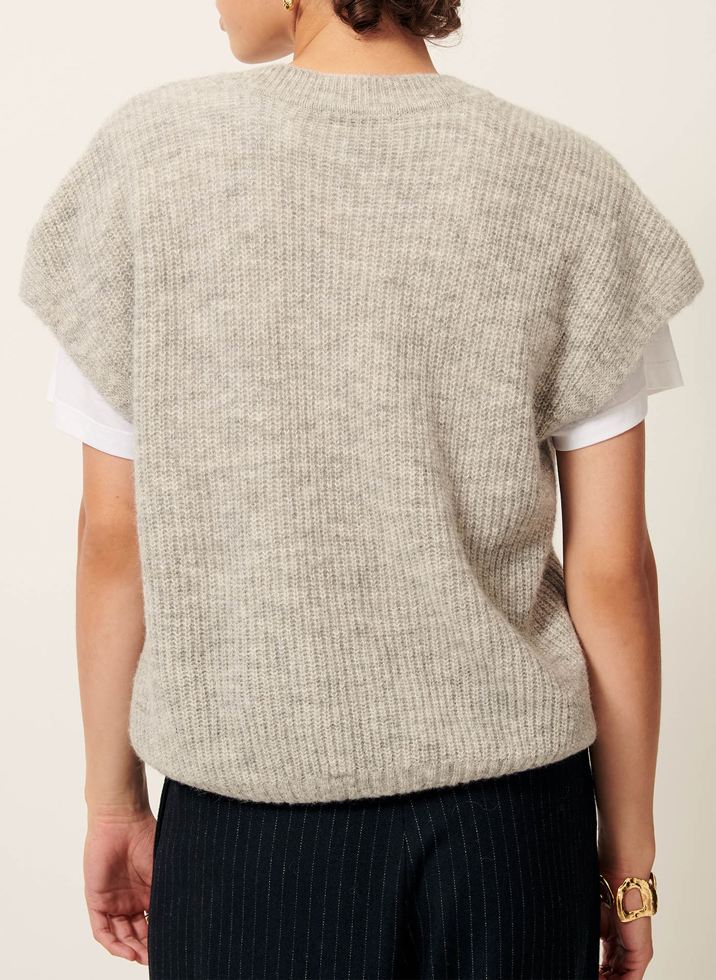 Pull oversize en alpaga mélangé matua SESSUN Gris