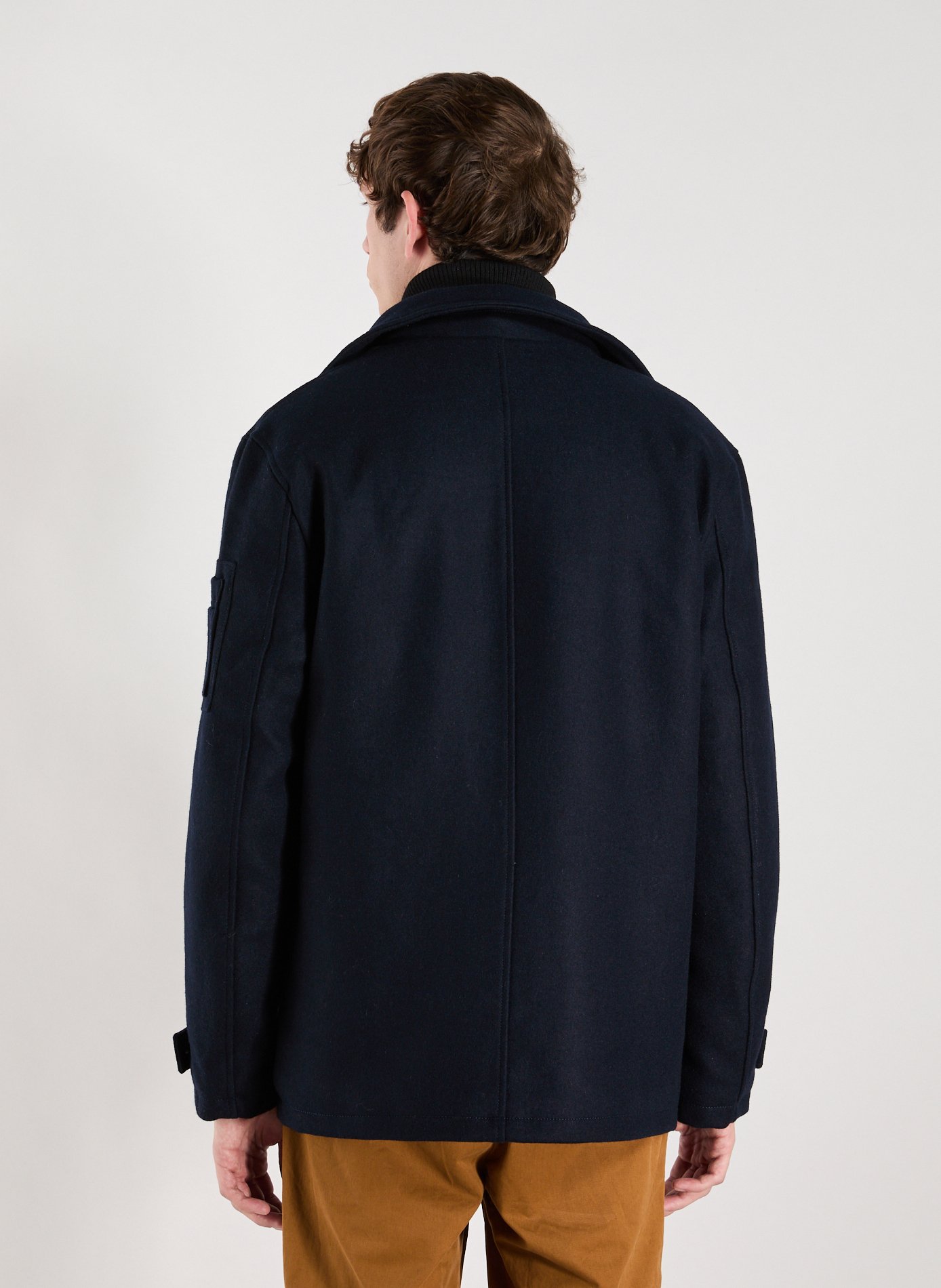 Caban Taylor en laine mélangée BOMBERS ORIGINAL Bleu