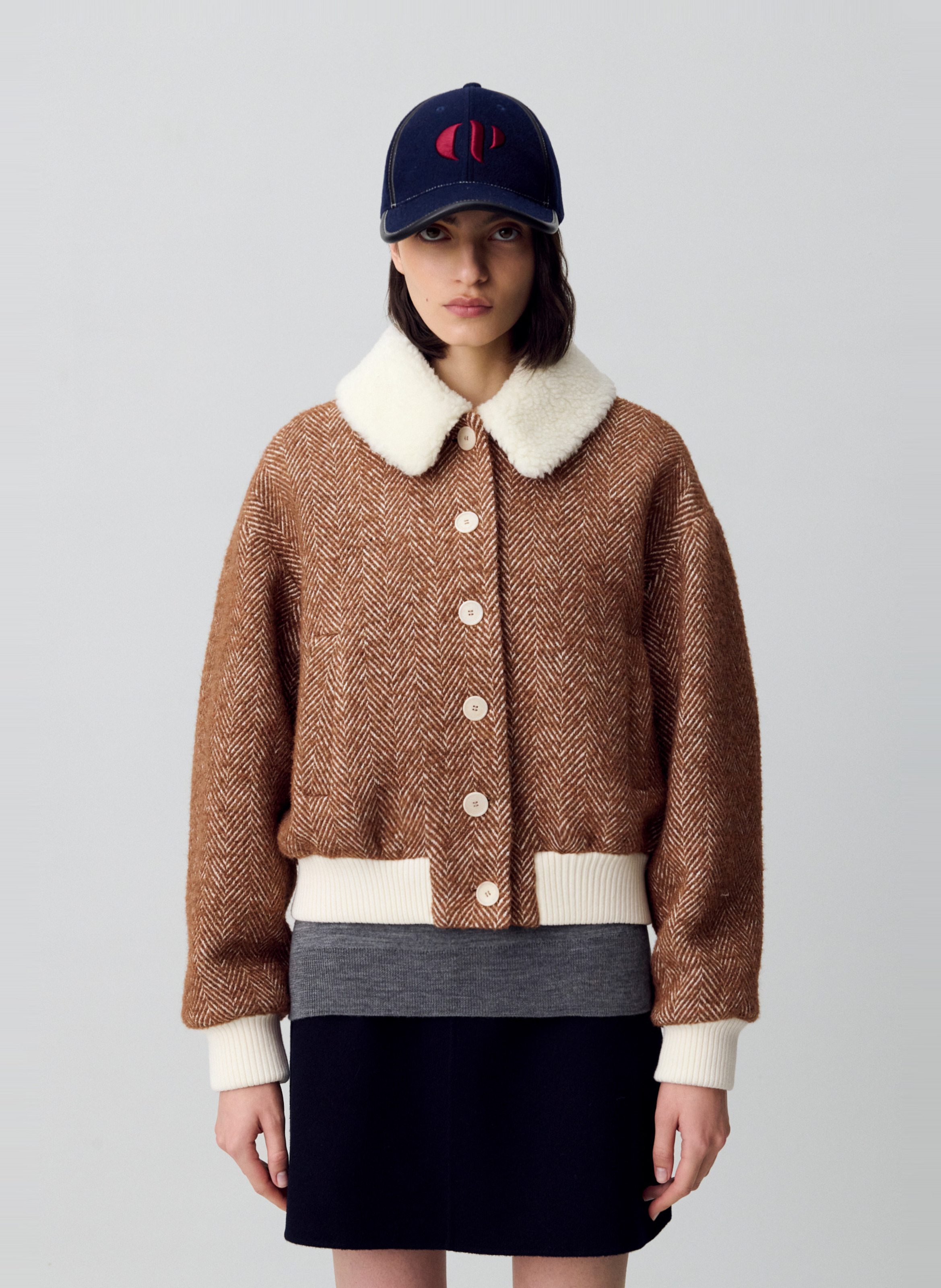 Manteau droit col classique gaelle CLAUDIE PIERLOT Multicolore