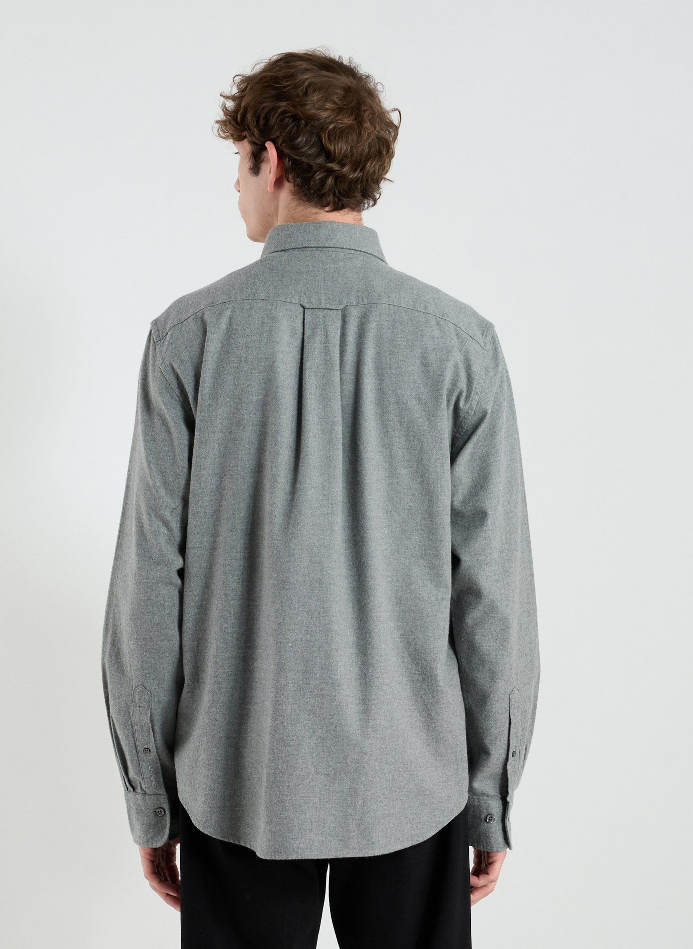 Chemise col classique manches contrastantes en coton GANT Grey