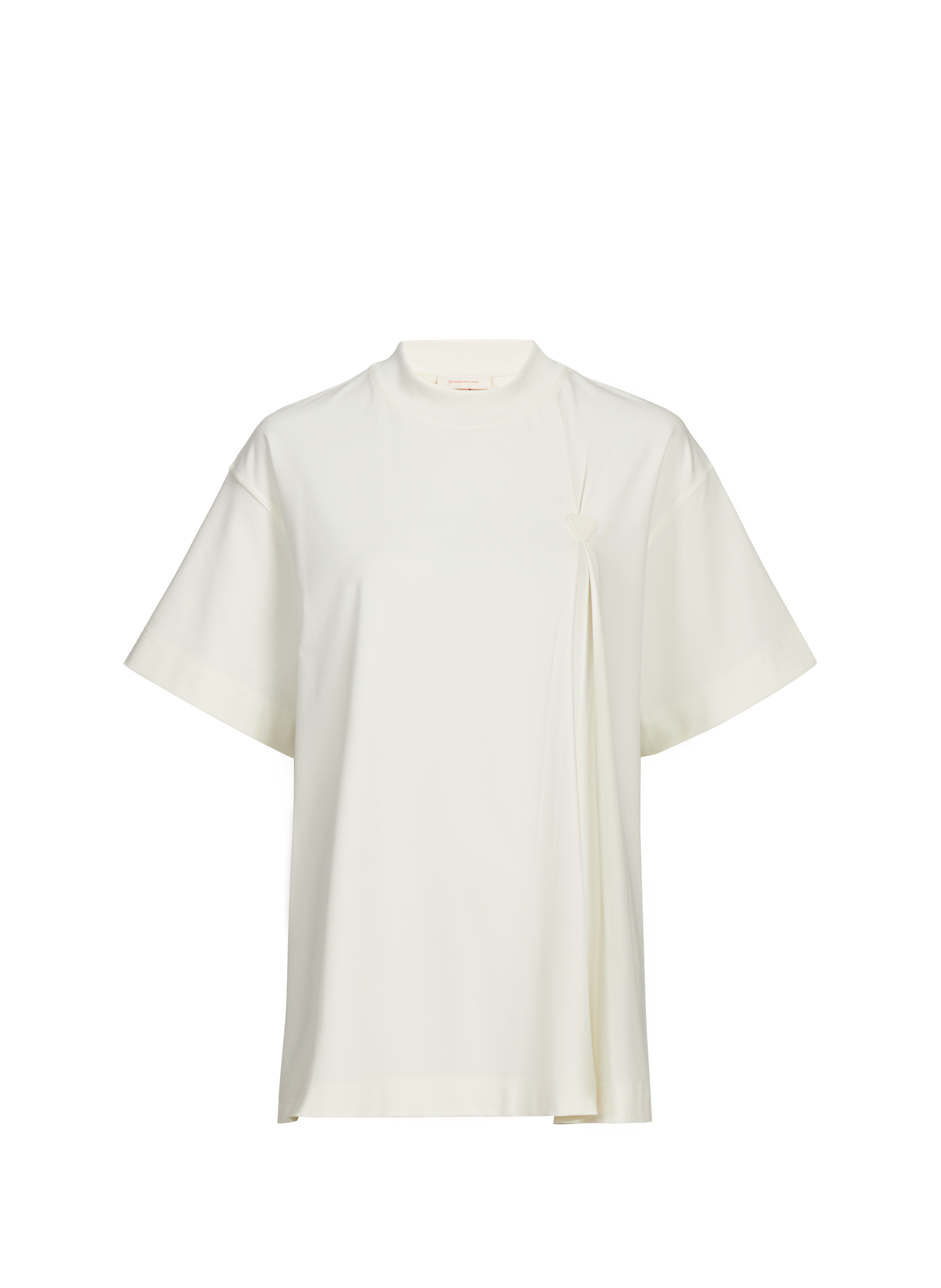 GERTRUDE ET GASTON T-shirt ample en viscose mélangée Blanc