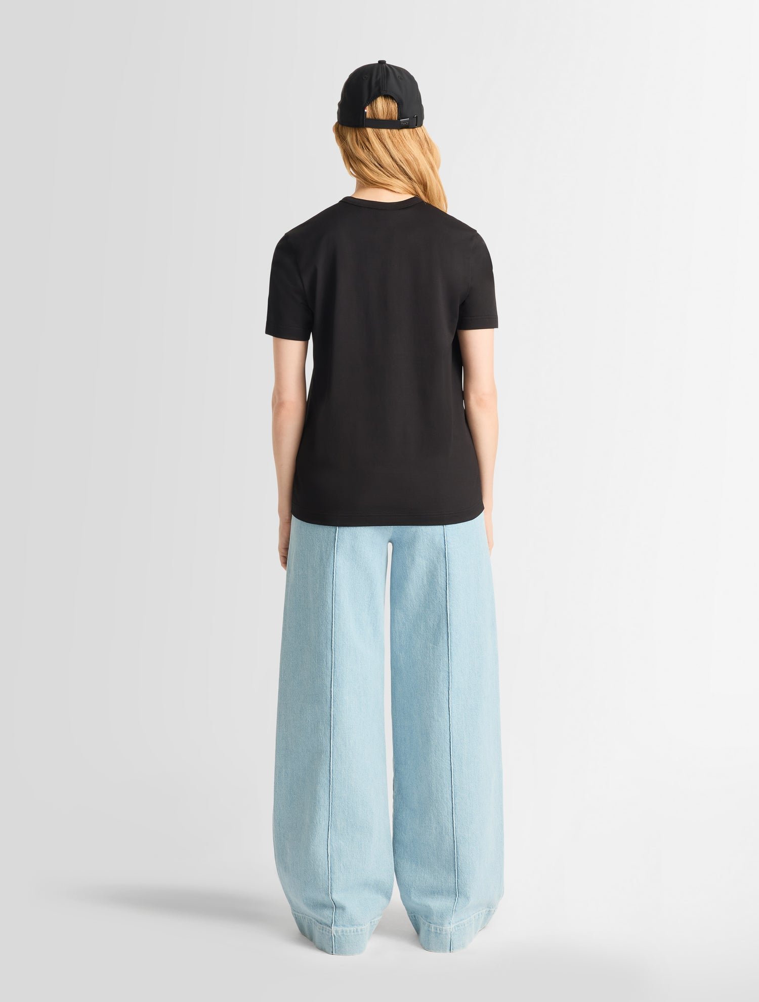 T-shirt manches courtes talixe col rond coupe regular FUSALP Noir